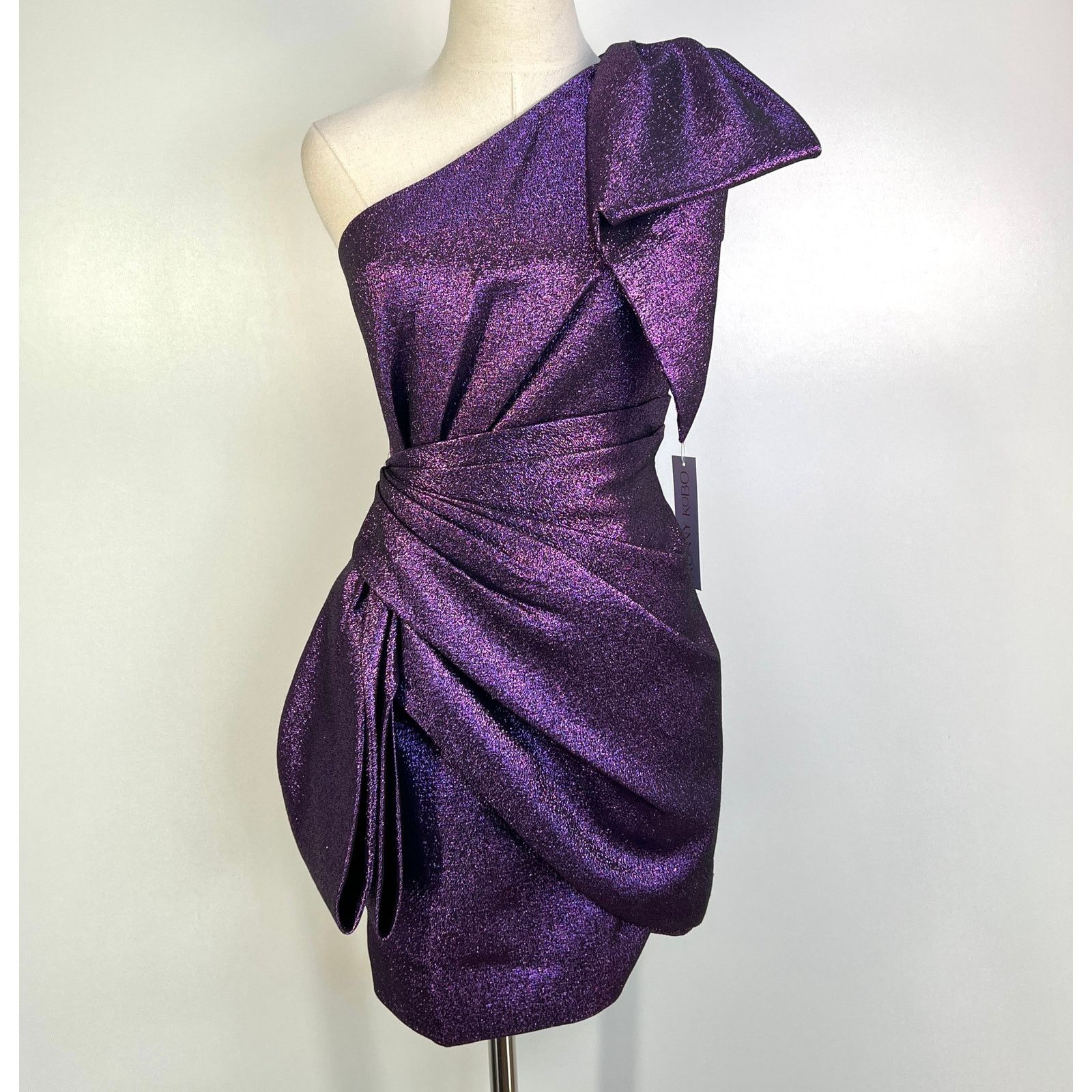 Ronny Kobo Torn by Ronny Kobo Jo Sequin Halter Dress Silver ( M ) | Grailed