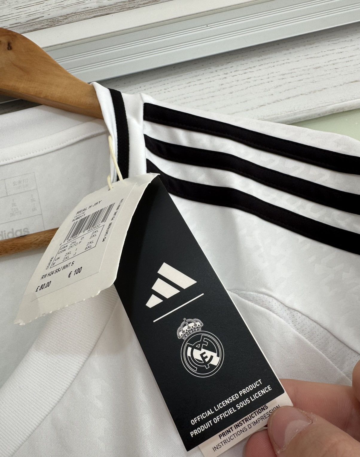 Adidas BNWT Real Madrid 2024-2025 Home Soccer Jersey Football Shirt Size US XXL / EU 58 / 5 - 12 Thumbnail