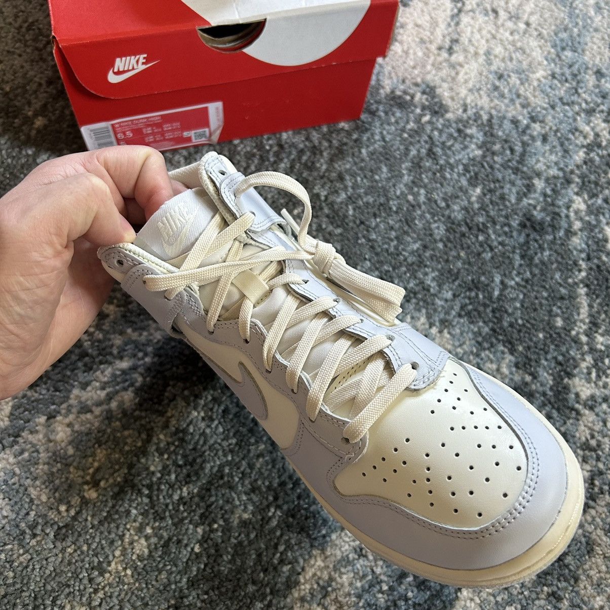 Nike × Vintage DD1869-102 NiKE DUNK HiGH FOOTBALL GREY SAiL PALE iVORY Size US 6.5 / IT 36.5 - 5 Thumbnail