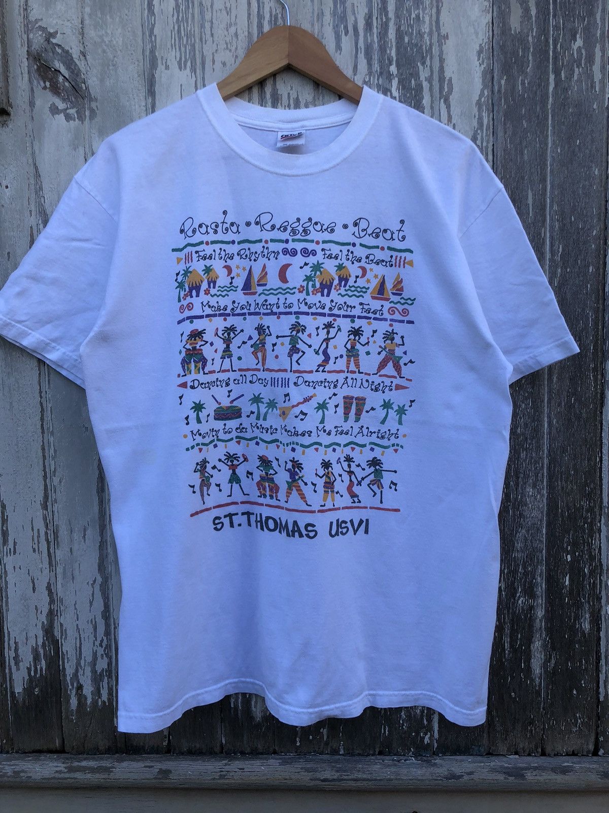 Bob Marley × Vintage Vintage Y2K Rasta Reggae Bob Marley Art Tshirts Size US L / EU 52-54 / 3 - 2 Thumbnail
