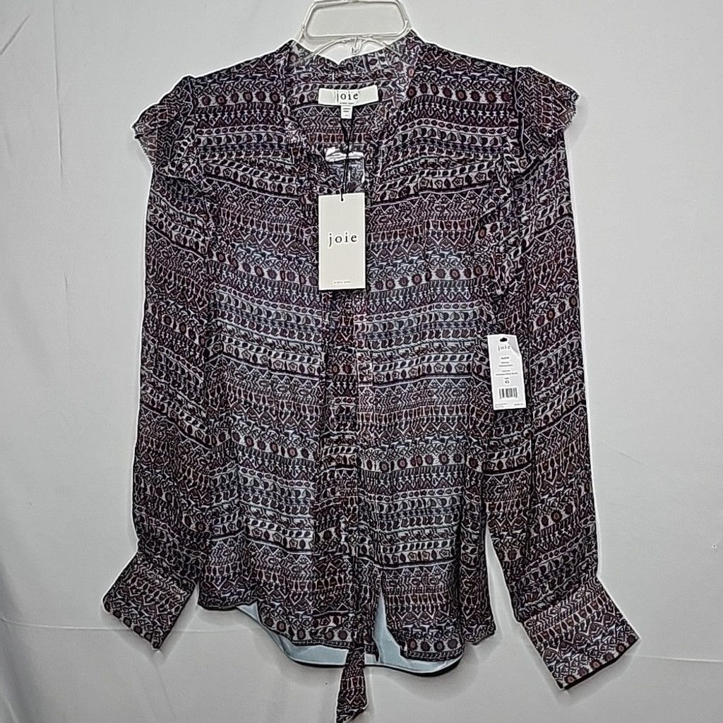Joie NWT Joie Eloise ruffle trim sheer w/ cami 100% silk top XS Size XS / US 0-2 / IT 36-38 - 2 Thumbnail