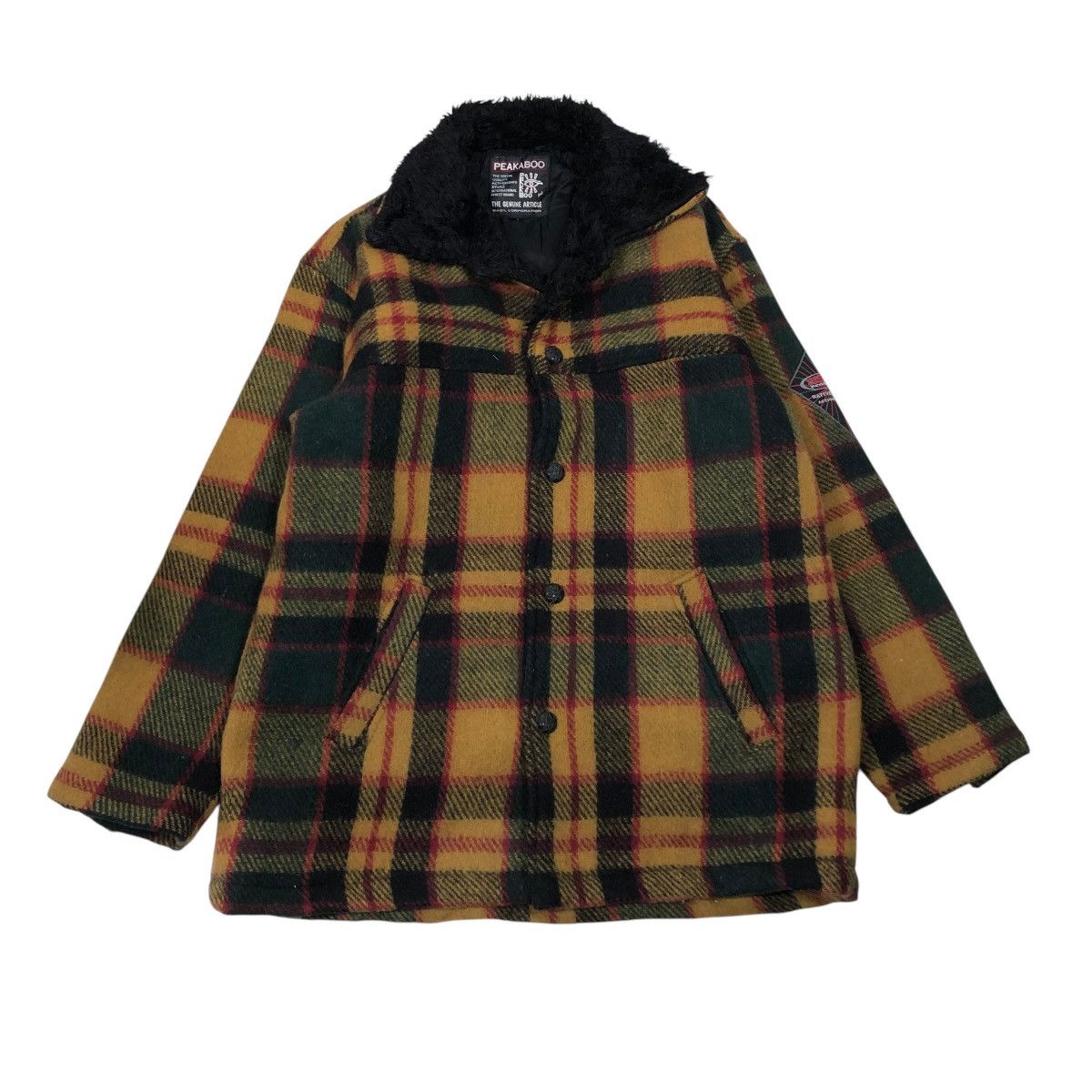 Japanese Brand 🔥VINTAGE WOOL CHORE JACKET PEAKABOO TARTAN ISSEY MIYAKE Size US L / EU 52-54 / 3 - 1 Thumbnail
