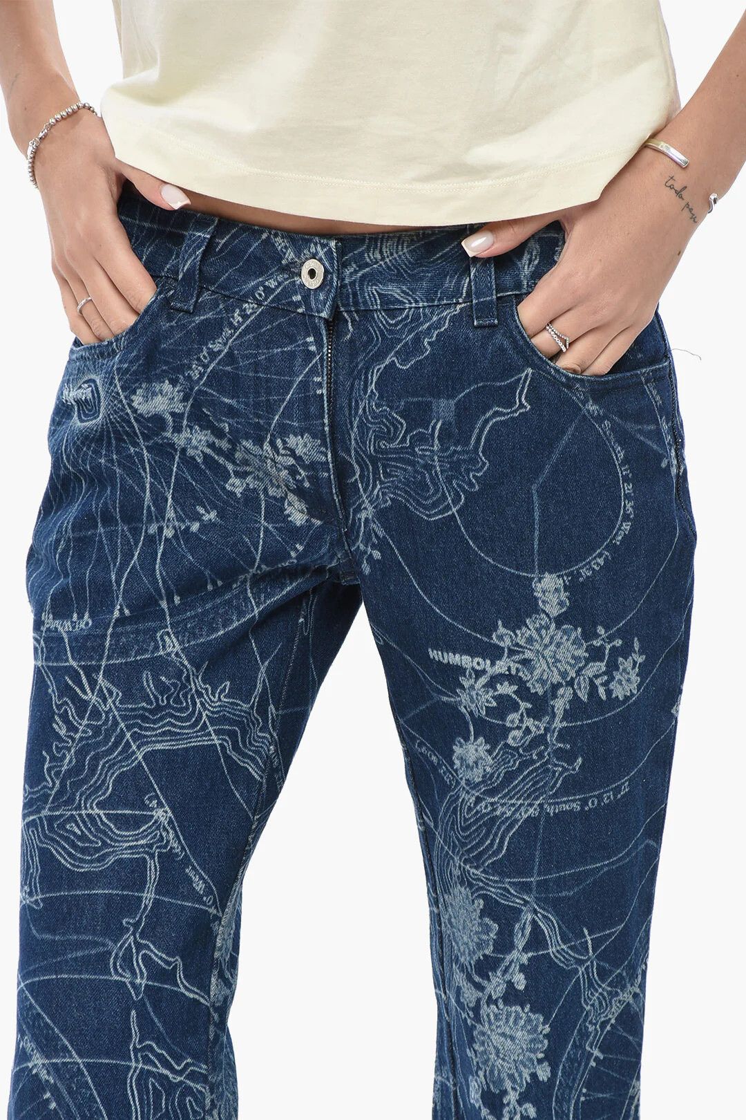 Off-White og1mm0426 Bootcut Slim-Fit Jeans in Blue Size 28" / US 6 / IT 42 - 3 Thumbnail