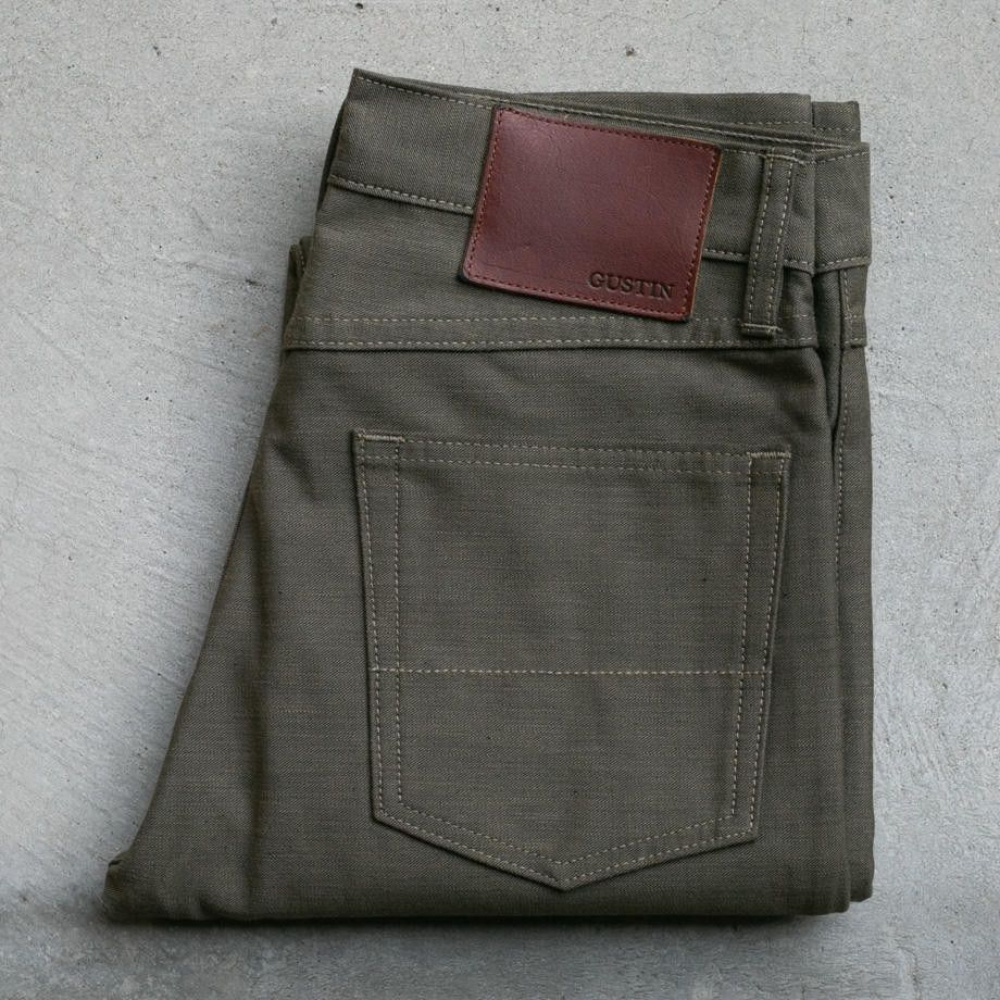 image of Gustin 75 Olivexblack Sulfur 5 Pocket / 36 Straight, Men's
