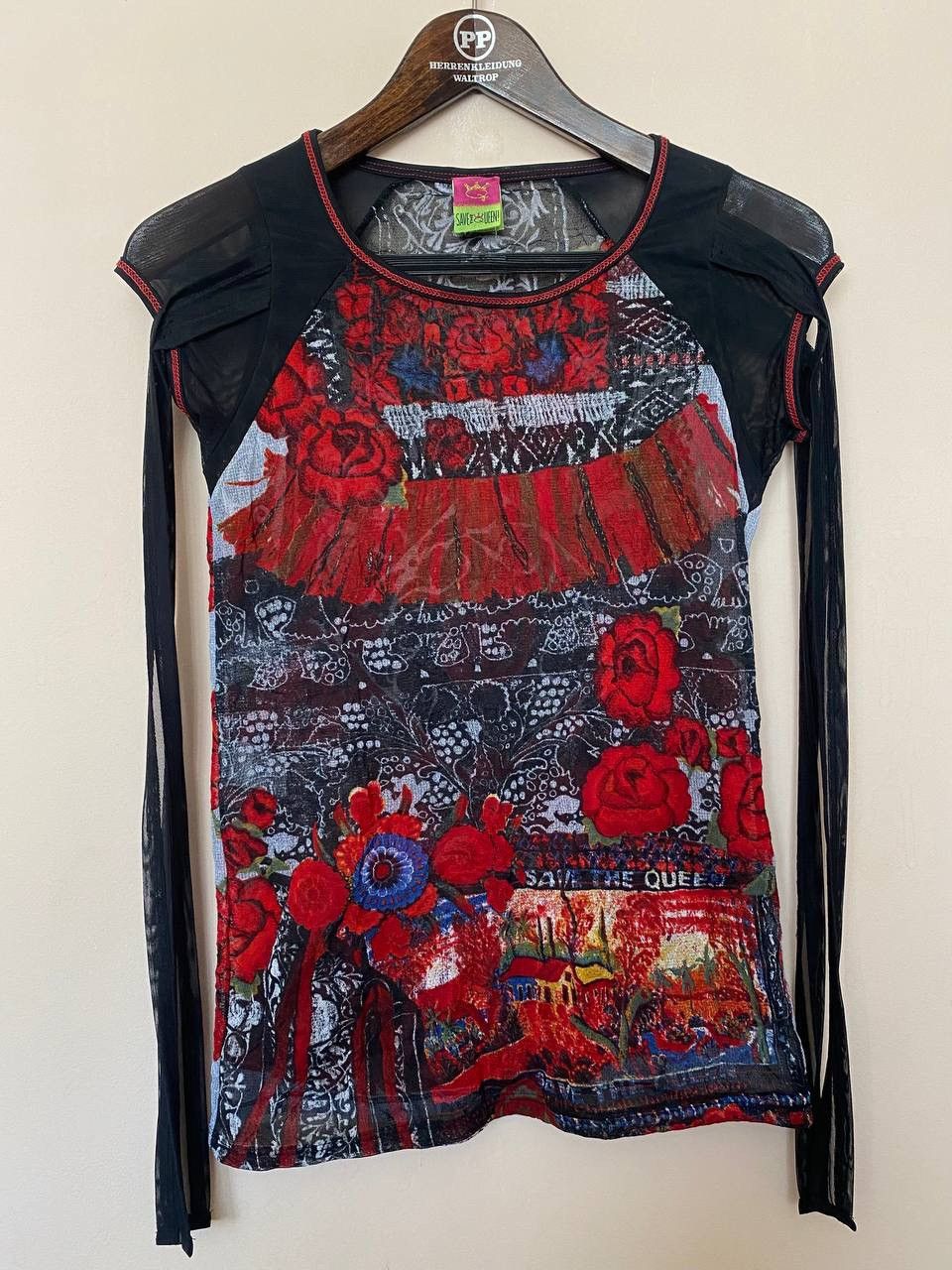 Hysteric Glamour Save The Queen Mesh Floral Print Top JPG Style Size L / US 10 / IT 46 - 1 Thumbnail