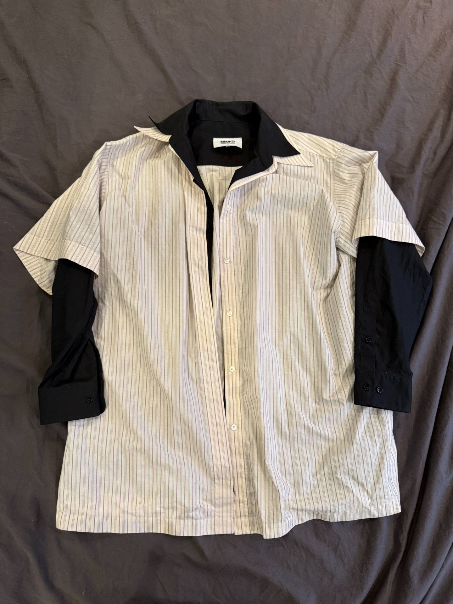 Maison Margiela Maison Margiela Fake two-piece oversize shirt 2501-Nextarro Size US M / EU 48-50 / 2 - 1 Thumbnail