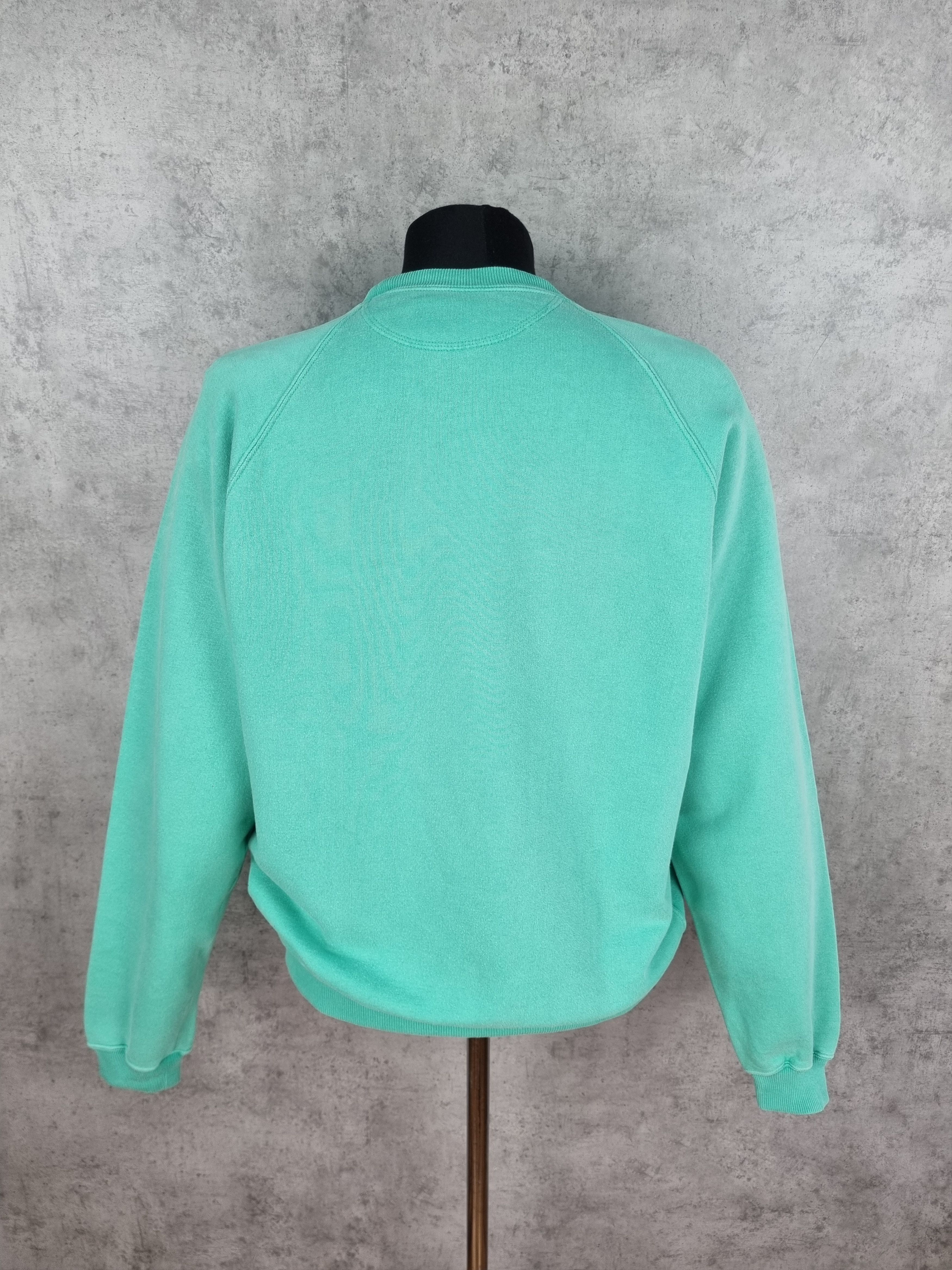 Valentino × Vintage 90s Valentino Big Logo Oversized Mint Sweatshirt Size US M / EU 48-50 / 2 - 6 Thumbnail