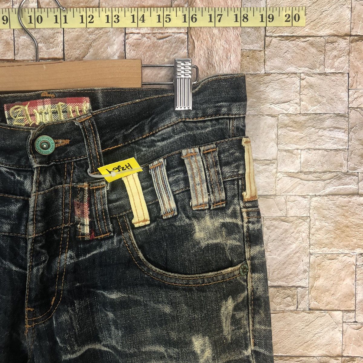 Japanese Brand Antful Double Waist Blue rare Denim Pants #A364 Size US 31 - 9 Thumbnail