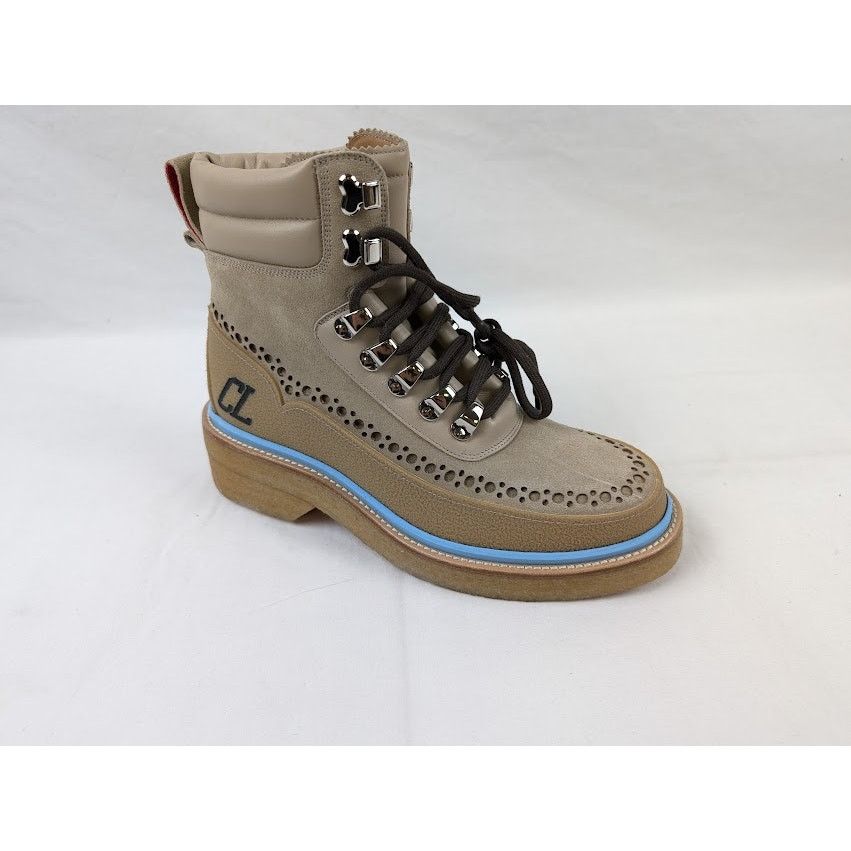 Christian Louboutin o1rshd1 Wassengrat Flat Boots in Atlas/Calce Size US 8 / EU 41 - 1 Thumbnail