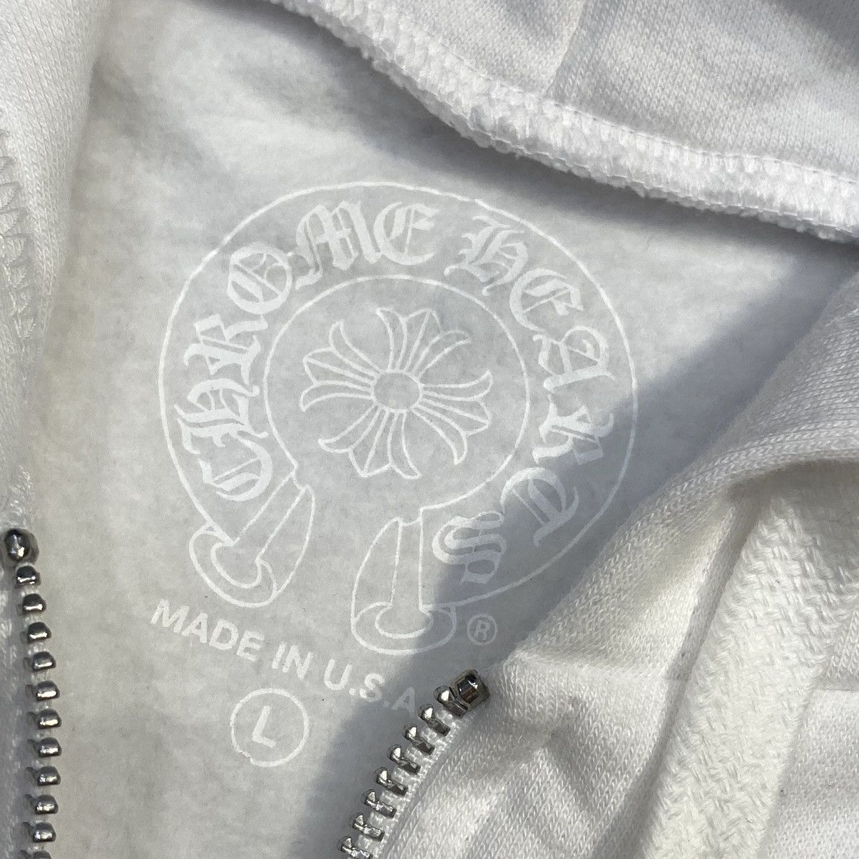 Chrome Hearts Chrome Hearts Scroll Floral Cross Sleeve Zip Up Hoodie Size US L / EU 52-54 / 3 - 9 Thumbnail