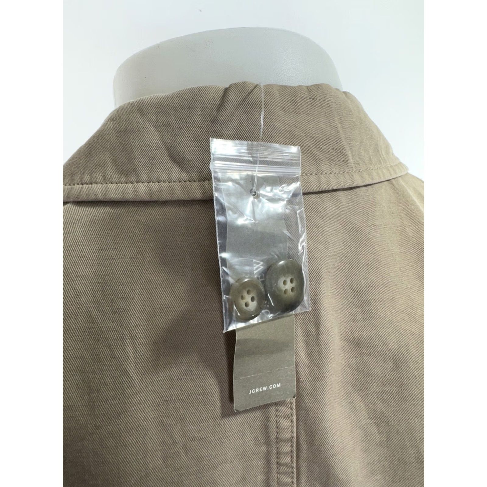 J.Crew J.CREW Blazer - Unstructured Mens 38 Cotton Blend Tan Blazer Shirt Jacket B17 Vintage? Size 38R - 4 Thumbnail