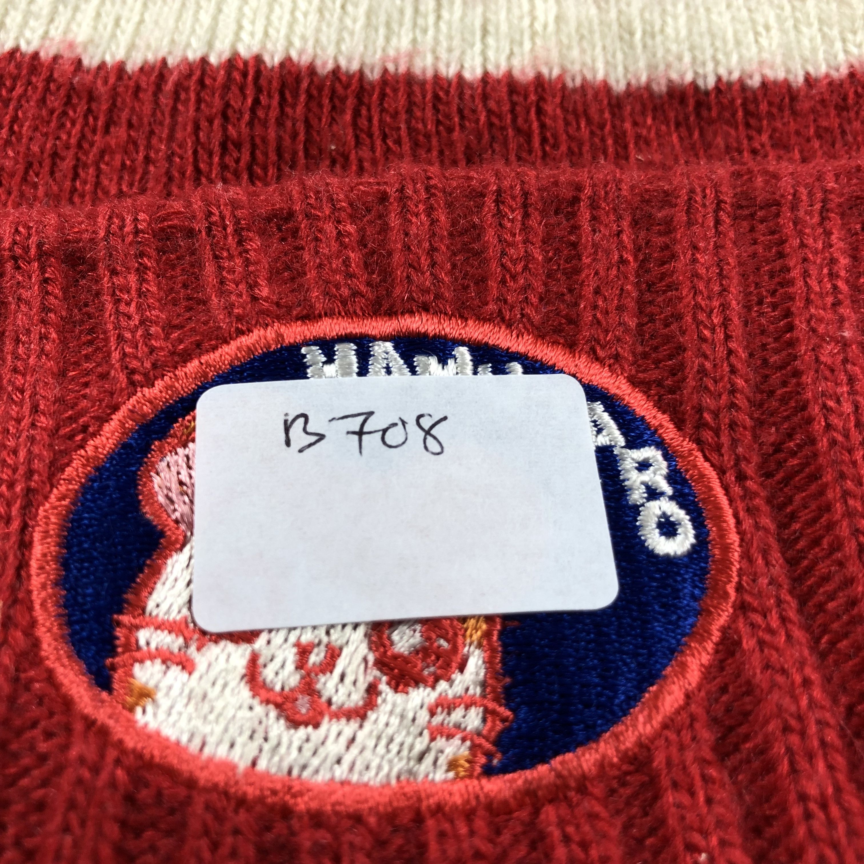 Japanese Brand Hamutaro Striped Knit Beanie Snowcap Snow Hat B708 Size ONE SIZE - 7 Thumbnail