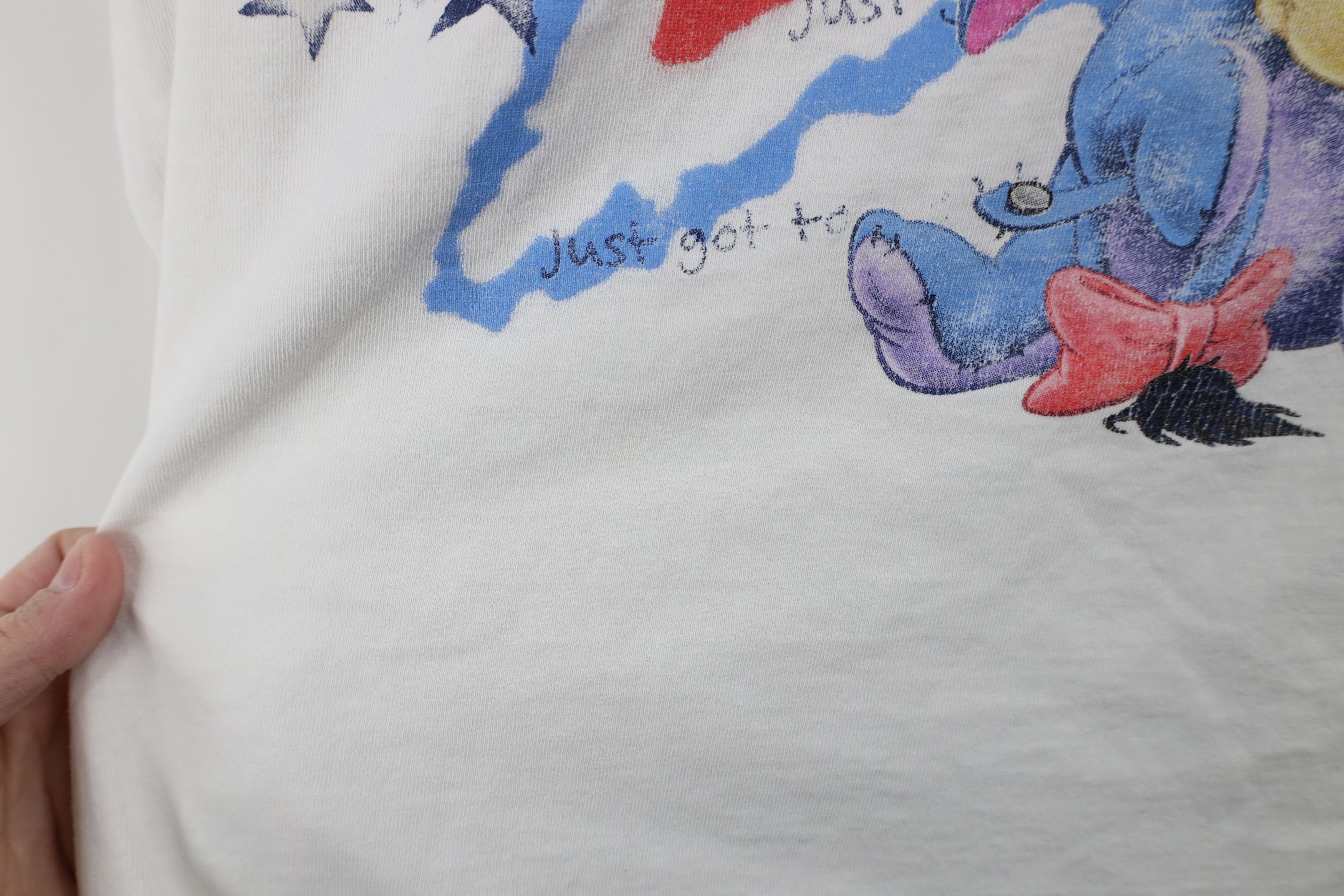 Disney × Vintage Vintage 90s Disney Winnie the Pooh Eeyore V-neck T-Shirt Size 4XL / US 24-26 - 5 Thumbnail