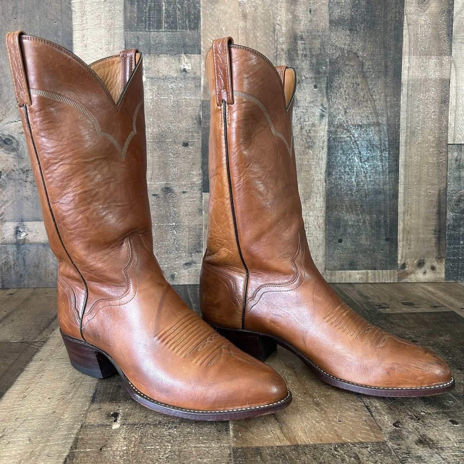 Vintage El Dorado Vintage Handmade Western Cowboy Boots Mens 10 D Size US 10 / EU 43 - 3 Thumbnail
