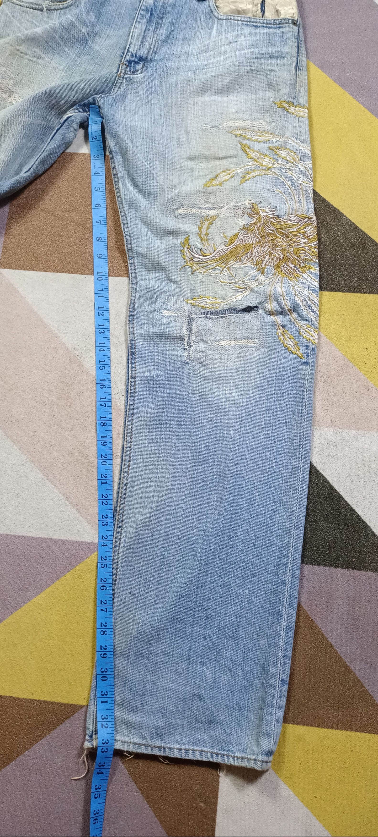 Japanese Brand × Vintage Seiden Sukajan Karakuri Style Distressed Jeans Size US 32 / EU 48 - 16 Thumbnail
