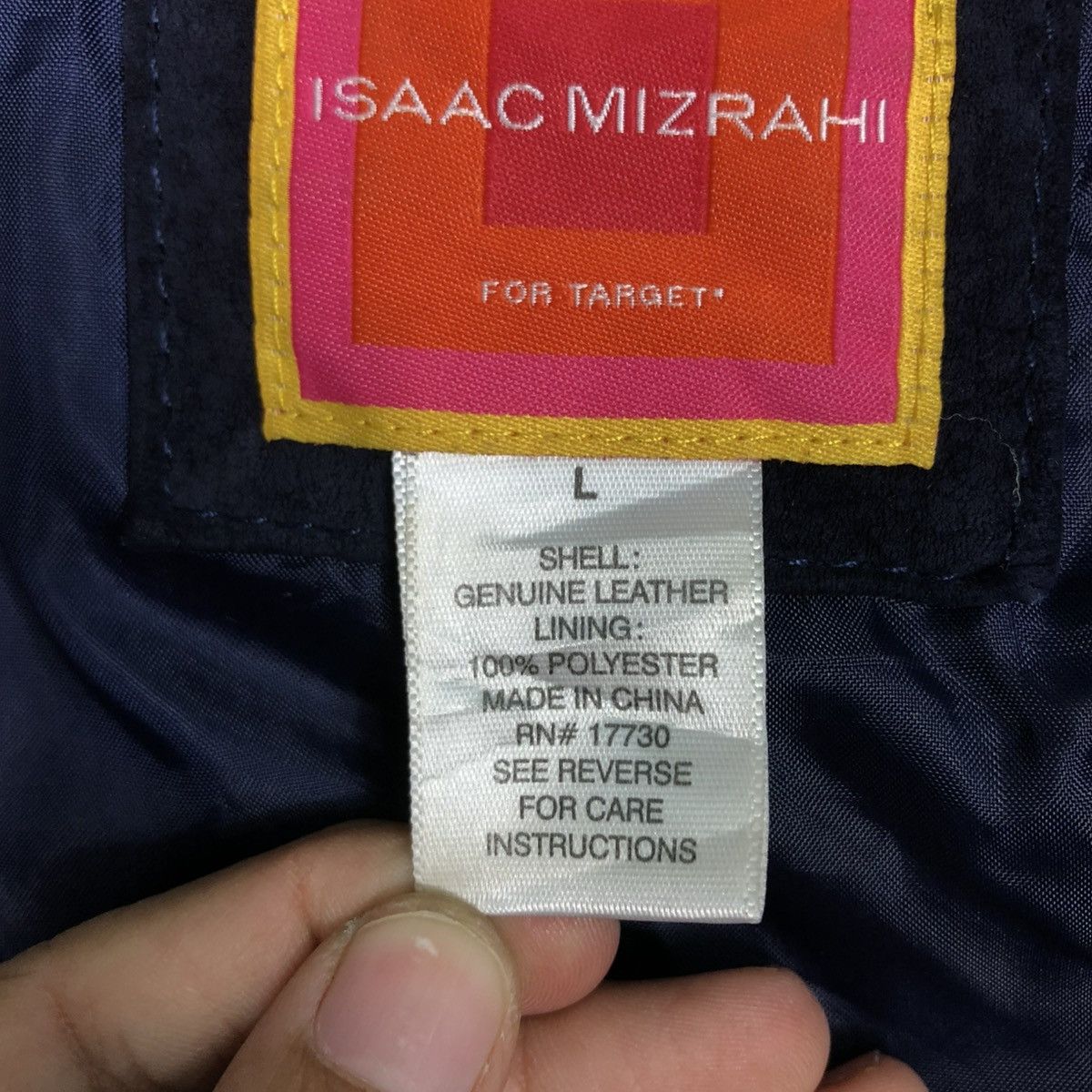 Isaac Mizrahi 🔥VINTAGE CROPPED GENUINE LEATHER JACKET BIKER ISAAC MIZRAHI Size L / US 10 / IT 46 - 20 Thumbnail