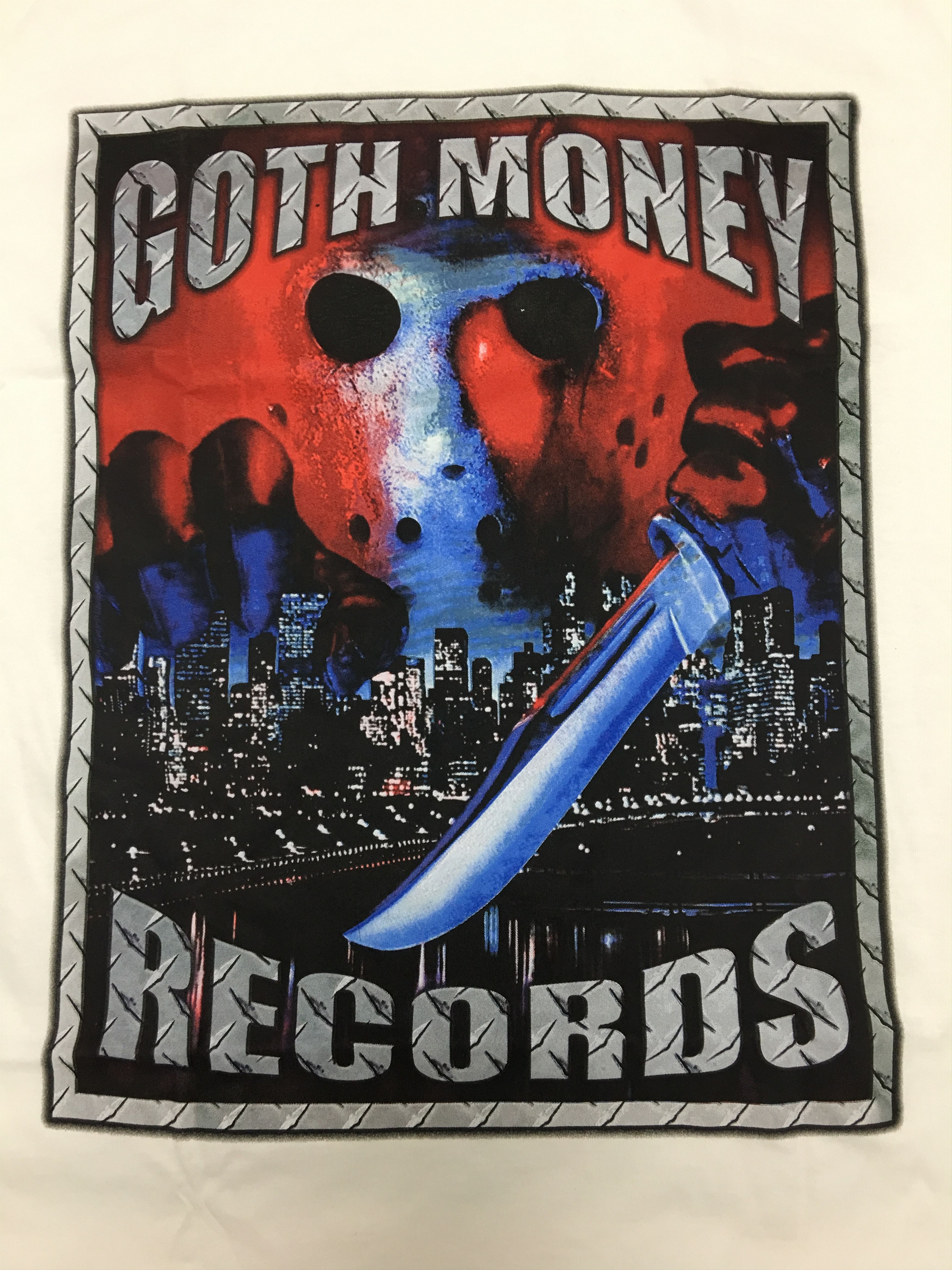Goth Money Goth Money Records GMR Jason Voorhees T-shirt White Large Size US L / EU 52-54 / 3 - 2 Thumbnail