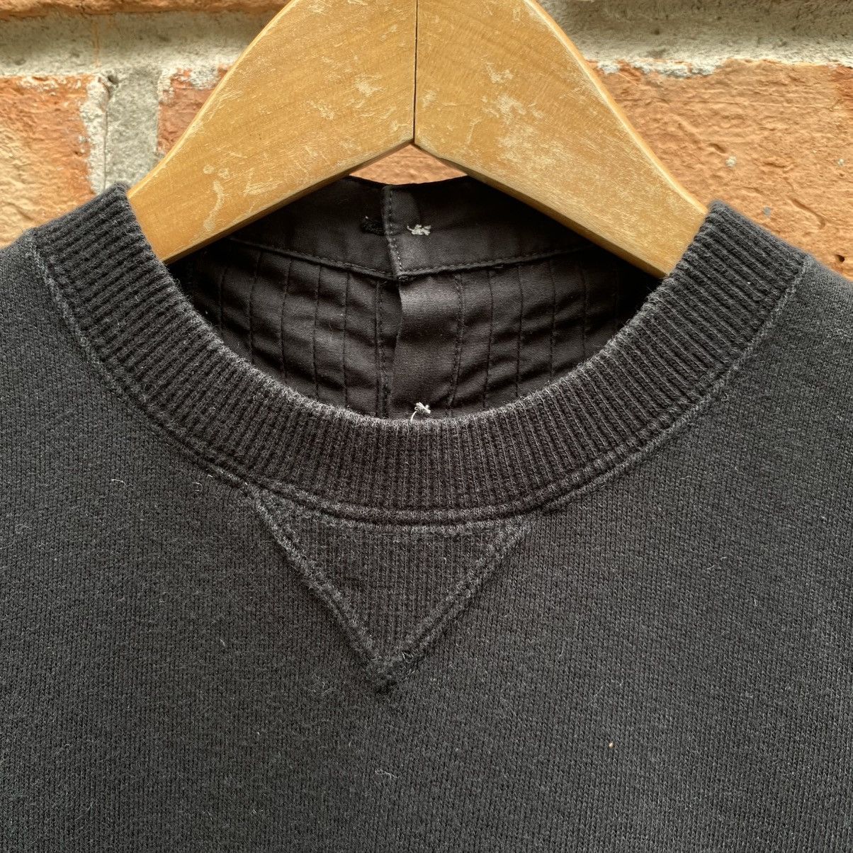 Sacai X Nike Black Short Sleeve Nike Top with Ruffle Trim