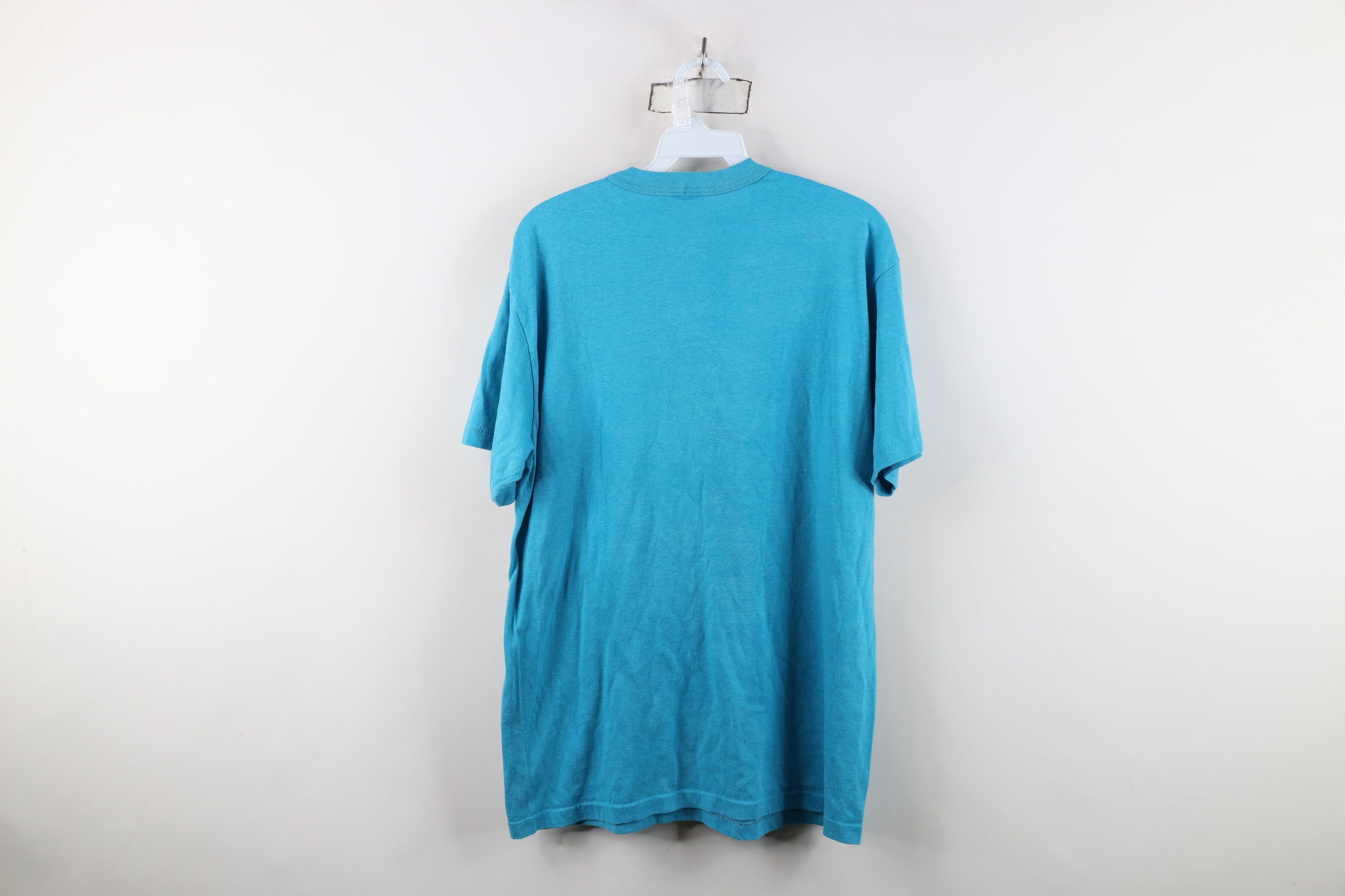 Vintage Vintage 70s 80s Captain Kirk Star Trek T-Shirt Blue USA Size US XL / EU 56 / 4 - 10 Thumbnail
