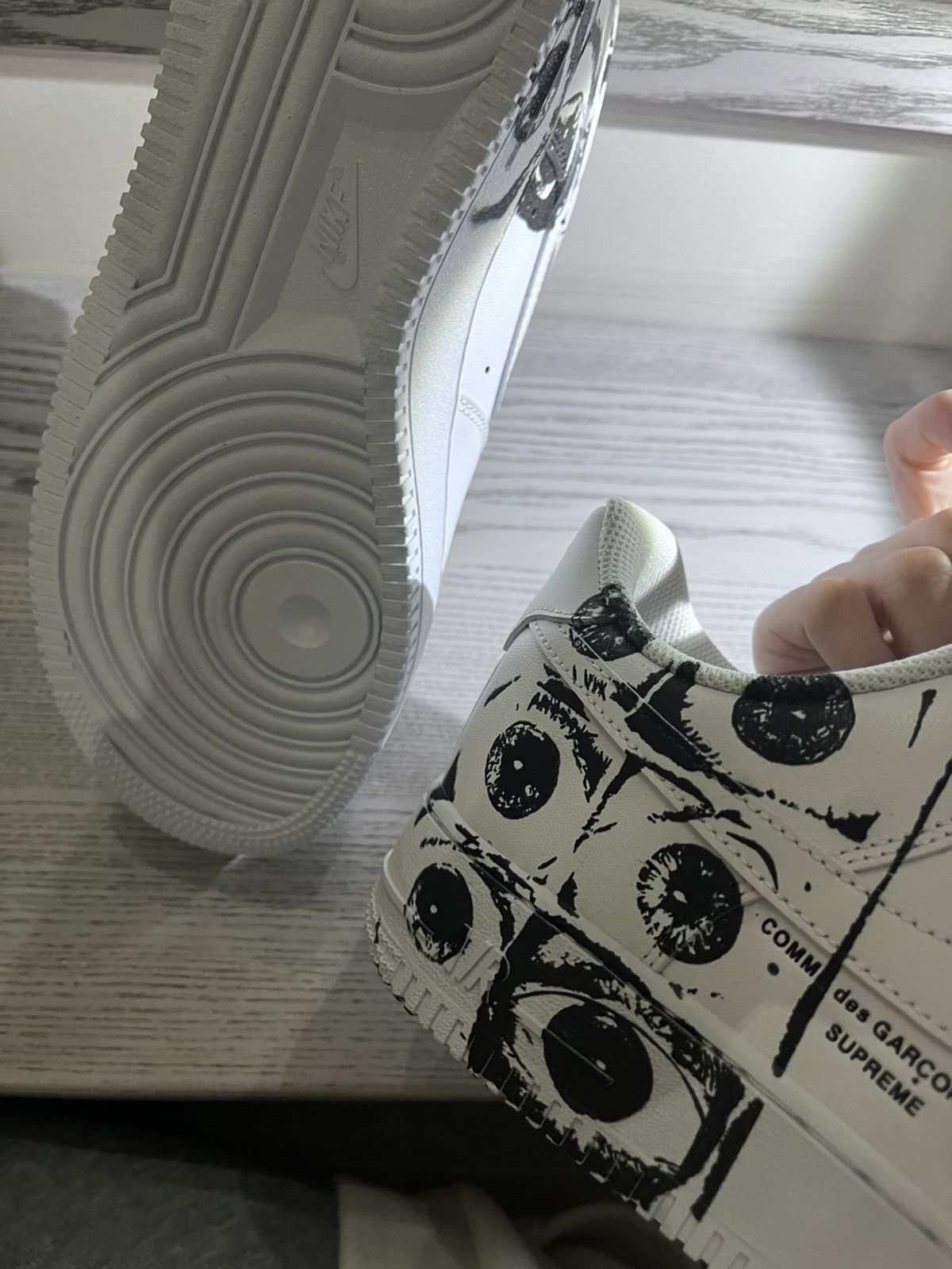 Comme des Garcons × Nike Nike Air Force 1 , Comme des Garcons x Supreme Size US 9.5 / EU 42-43 - 5 Thumbnail