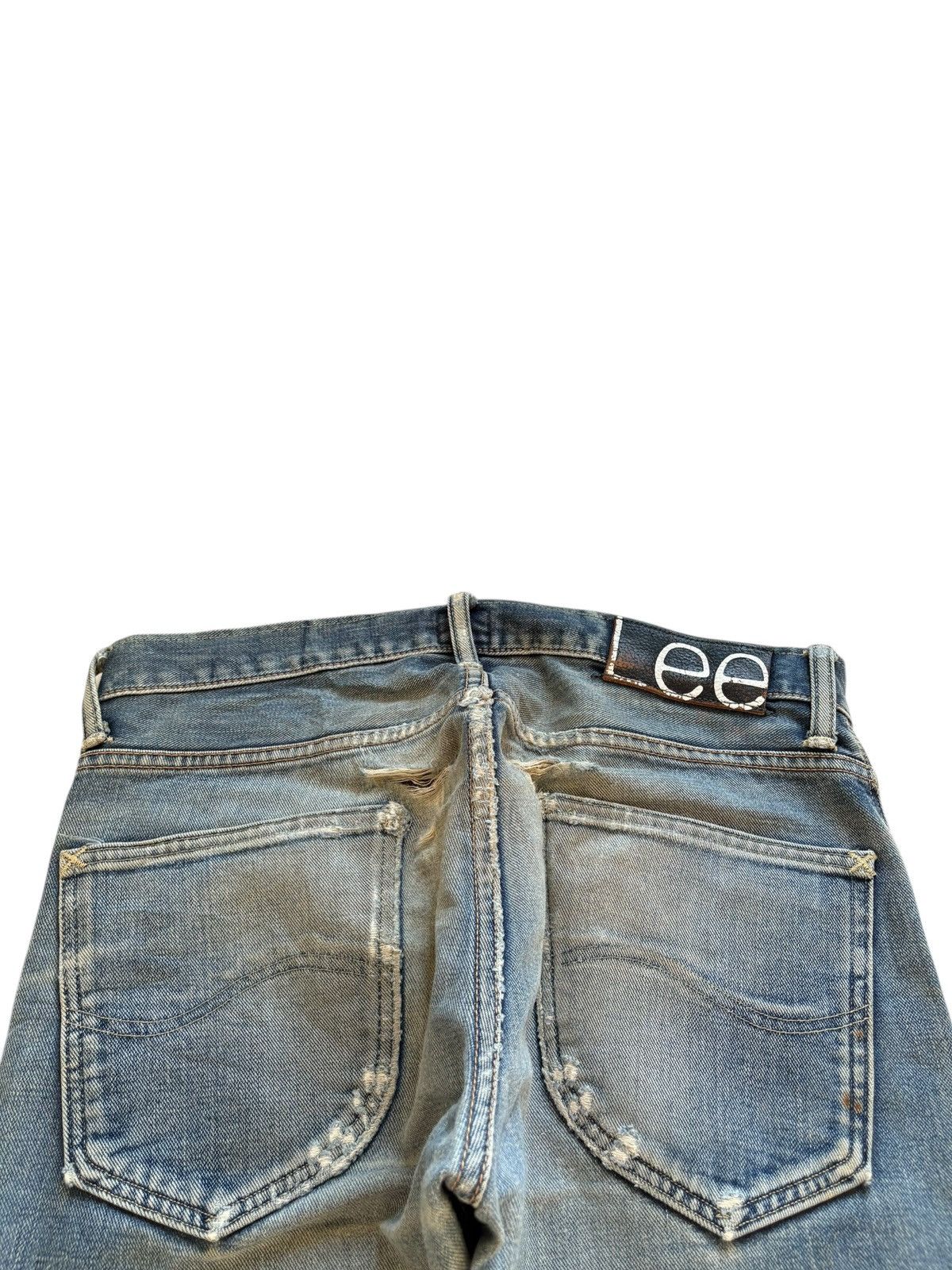 Lee Vintage Lee 101 Selvedge Mud Wash Distressed Jeans Size US 32 / EU 48 - 9 Thumbnail