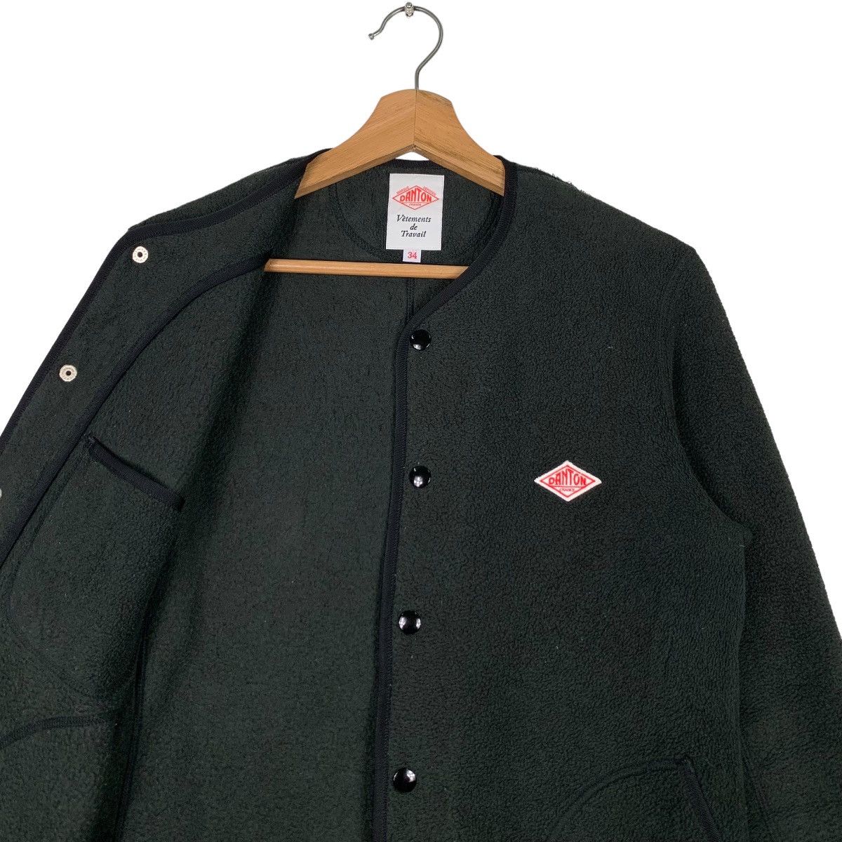 Danton DANTON Snap Button Fleece Jacket #0922-C41 Size US M / EU 48-50 / 2 - 10 Thumbnail
