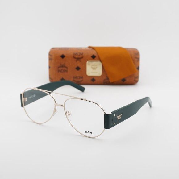 MCM MCM MW5001 32A Eyeglasses Gold/Smoke 58mm Aviator Frame Size ONE SIZE - 1 Thumbnail