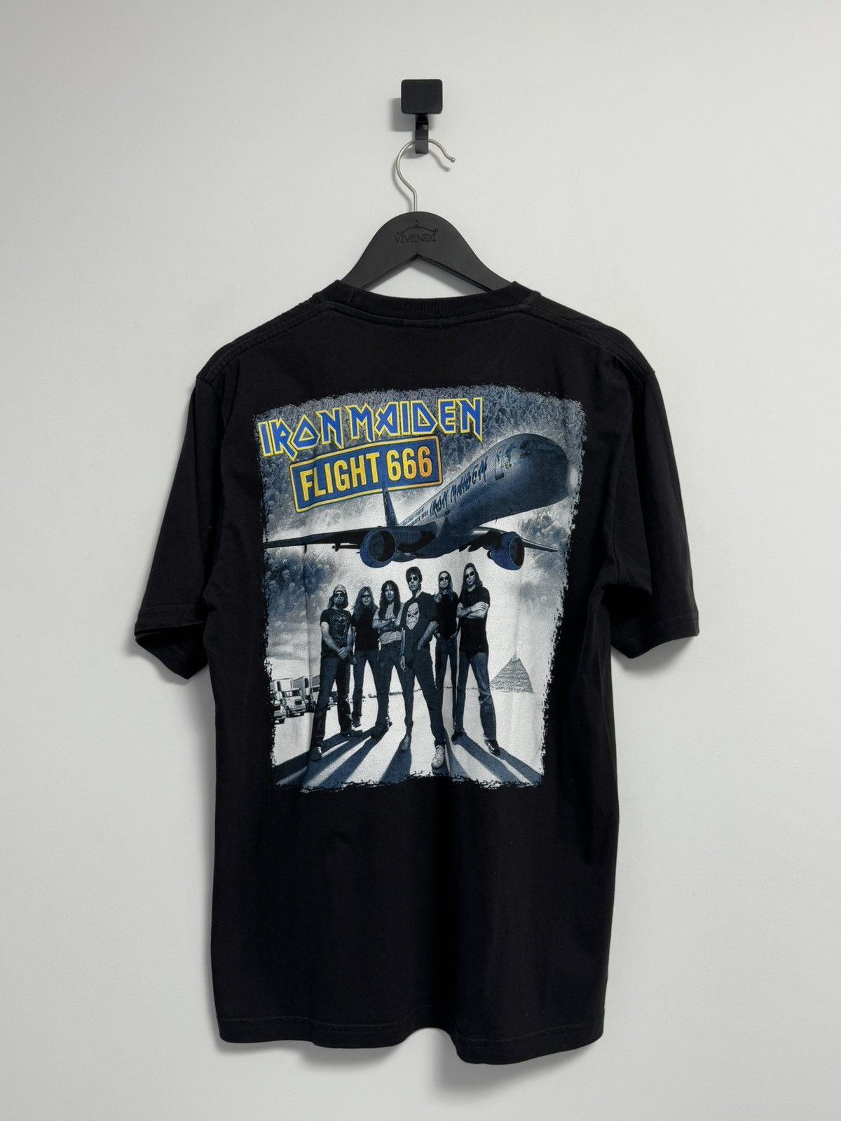 Iron Maiden × Vintage VINTAGE 2009 IRON MAIDEN FLIGHT 666 T T-SHIRT Size US M / EU 48-50 / 2 - 11 Thumbnail