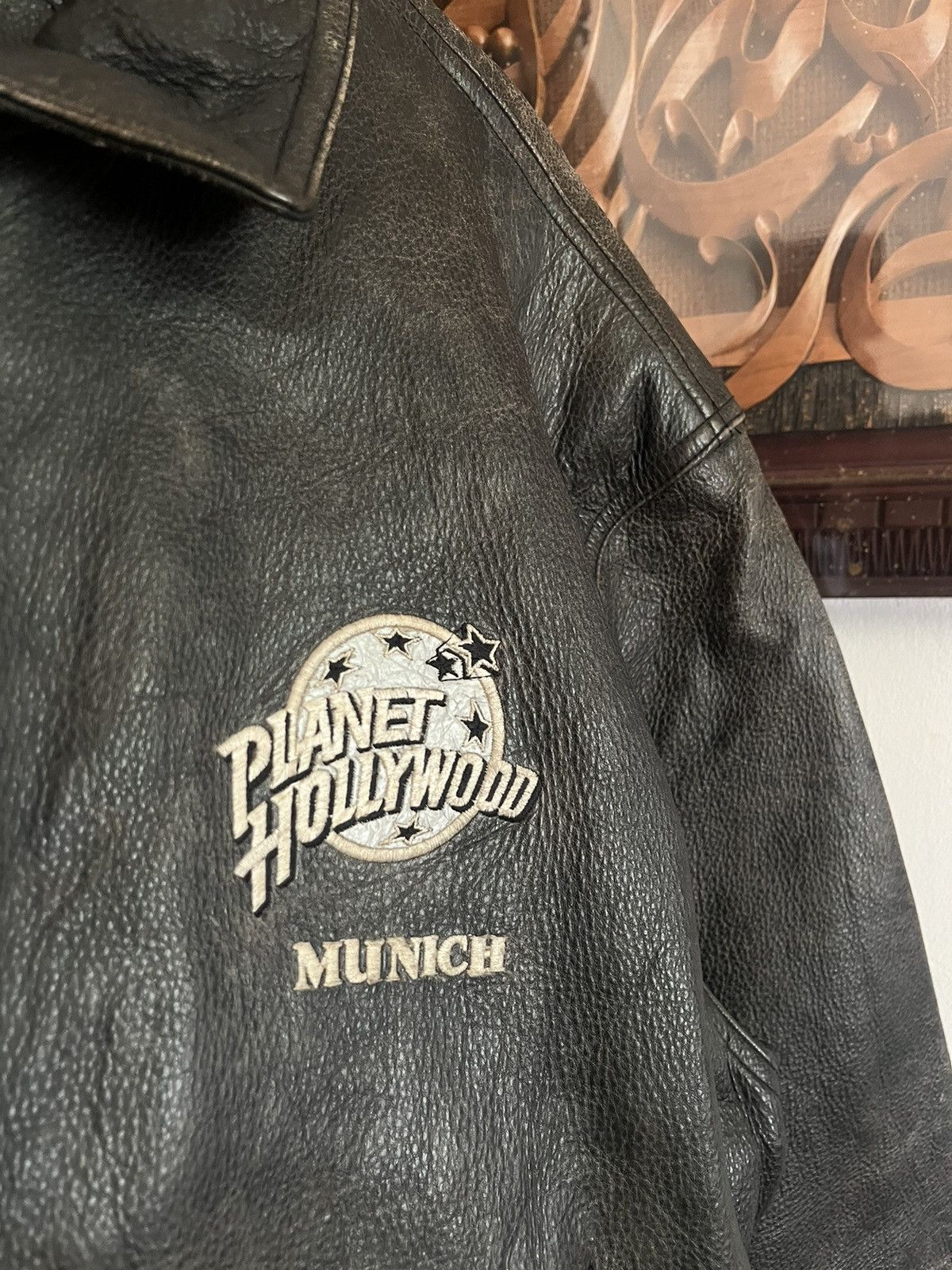 Planet Hollywood 1995 Planet Hollywood Munich, Germany Leather Jacket Size US XL / EU 56 / 4 - 7 Thumbnail