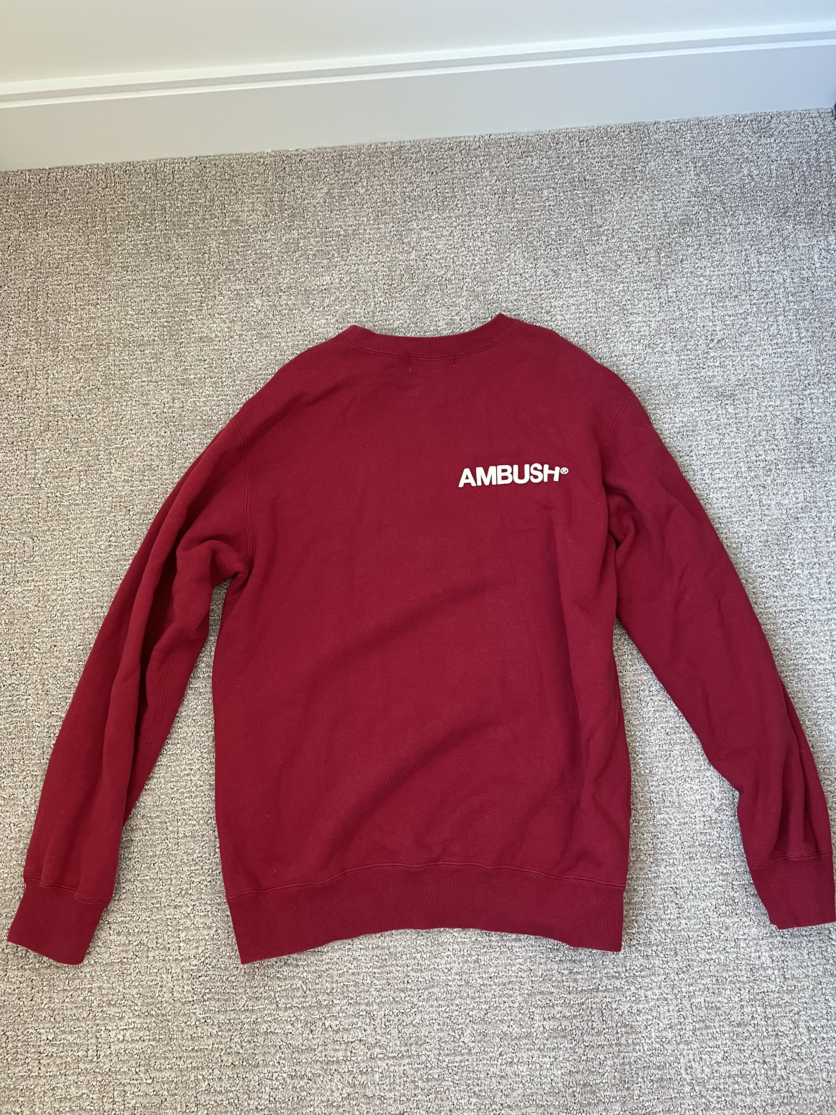 Ambush Design Ambush Exclusive Rare Red Back Crewneck Size M 2 Size US M / EU 48-50 / 2 - 4 Thumbnail