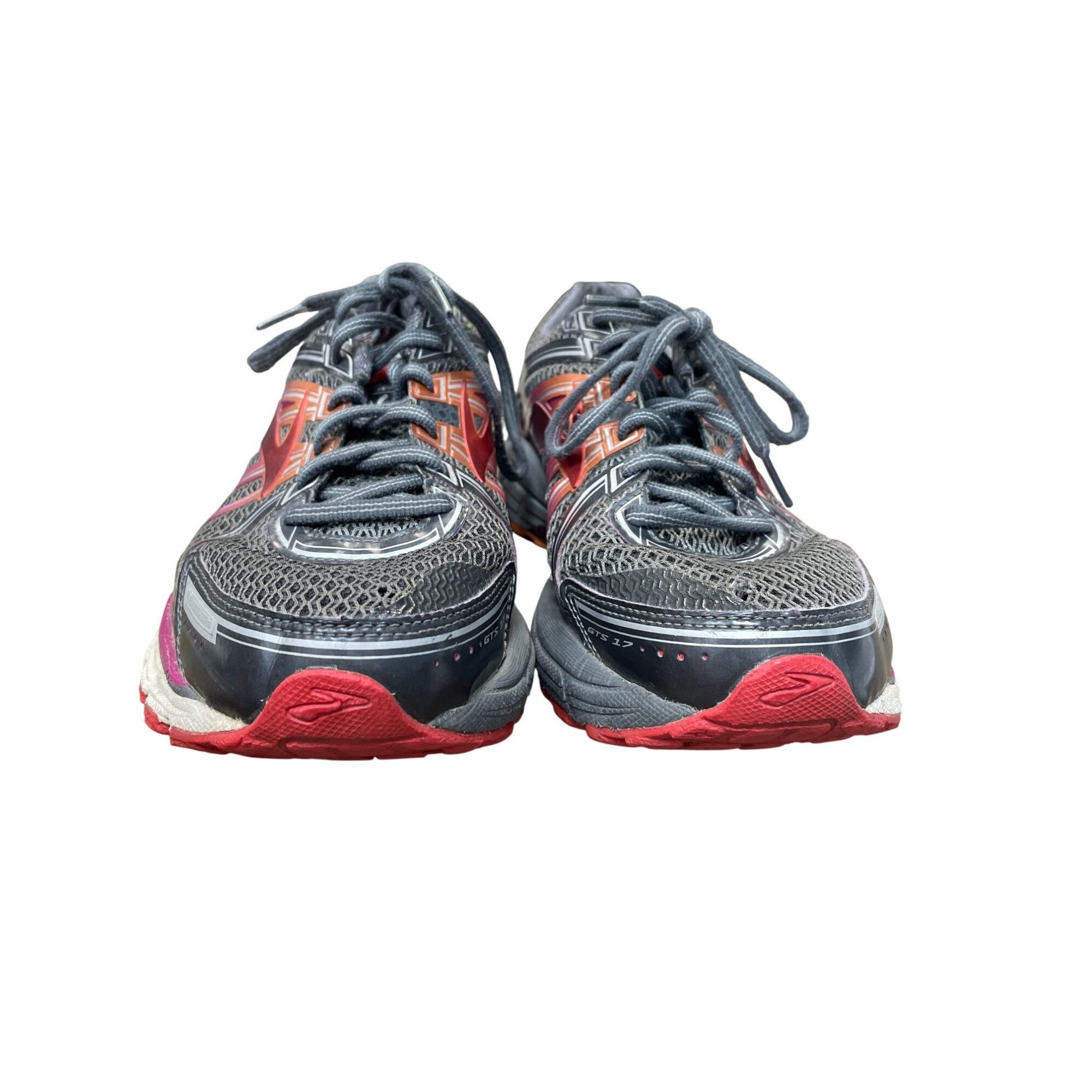 Asics Brooks GTS 17 Womans pink gray running sneakers SZ 9D SKU 94 Size US 9 / IT 39 - 11 Thumbnail