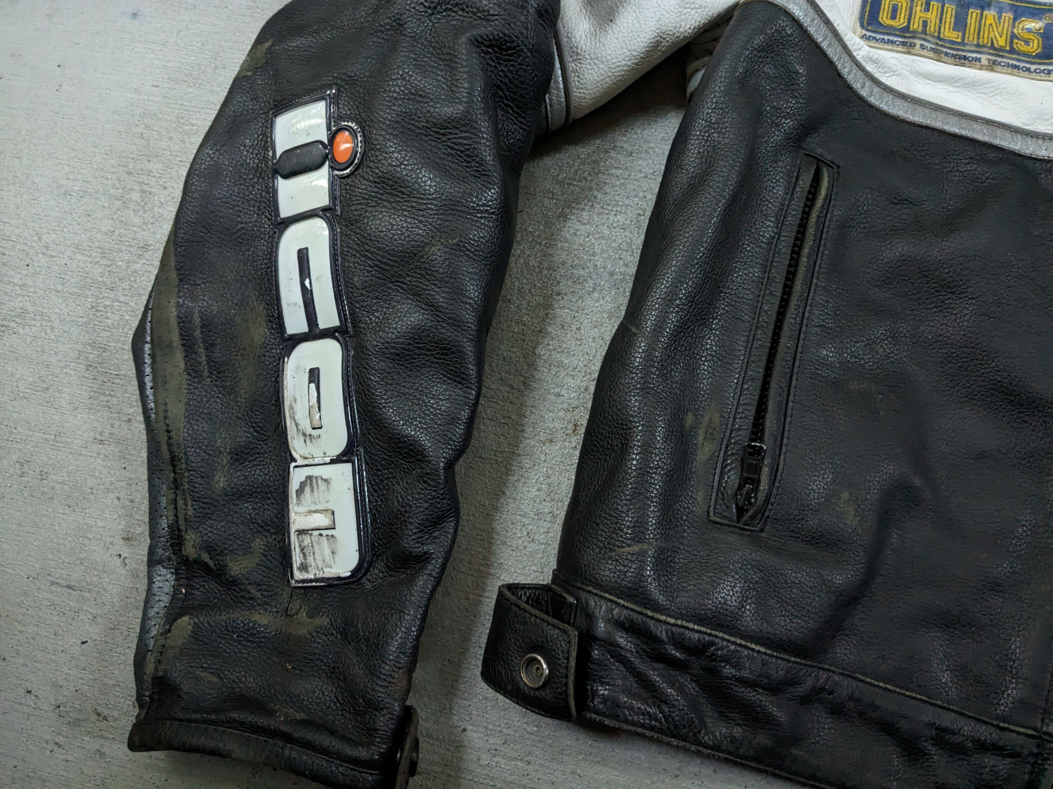 Genuine Leather Vintage Motorcycle Leather Biker Jacket Black White Y2K Size US L / EU 52-54 / 3 - 5 Thumbnail