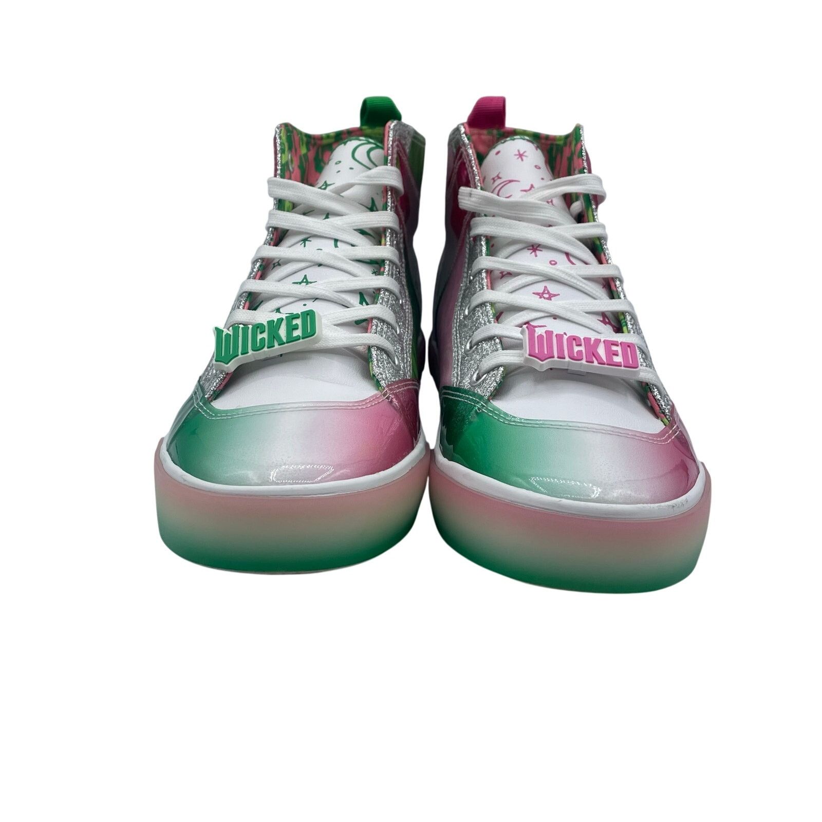 Other Wicked Ground Up High Top Shoes Green White Pink Womens 9.5 Size US 9.5 / IT 39.5 - 5 Thumbnail
