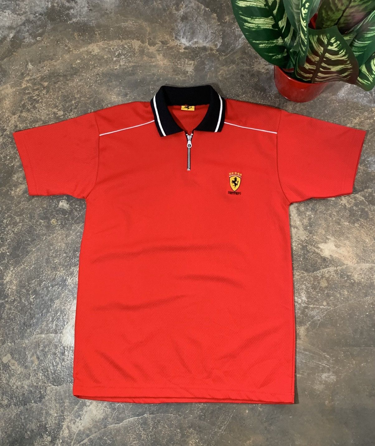 Ferrari Vintage 90's Ferrari Zipper Jersey Size US L / EU 52-54 / 3 - 1 Thumbnail