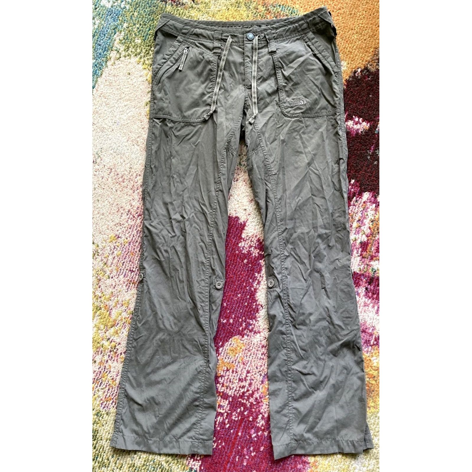The North Face The North Face Womens Hiking Pants Size 8 Nylon Quick Dry Ripstop Drawstring Brown Casual Travel Workwear Outdoor Camping Size 30" / US 8 / IT 44 - 2 Thumbnail