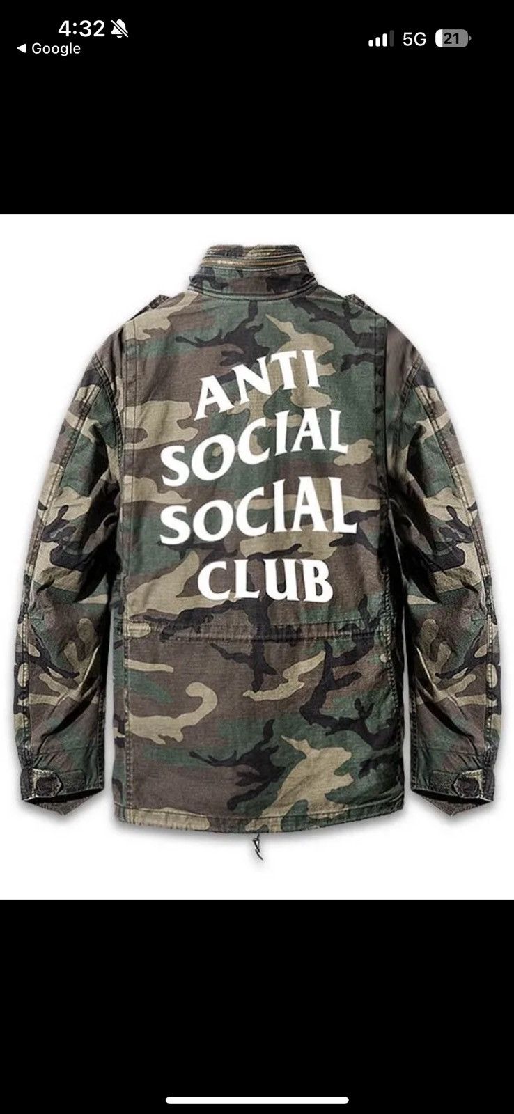 Anti Social Social Club Alpha Tiger Defender Jacket ASSC