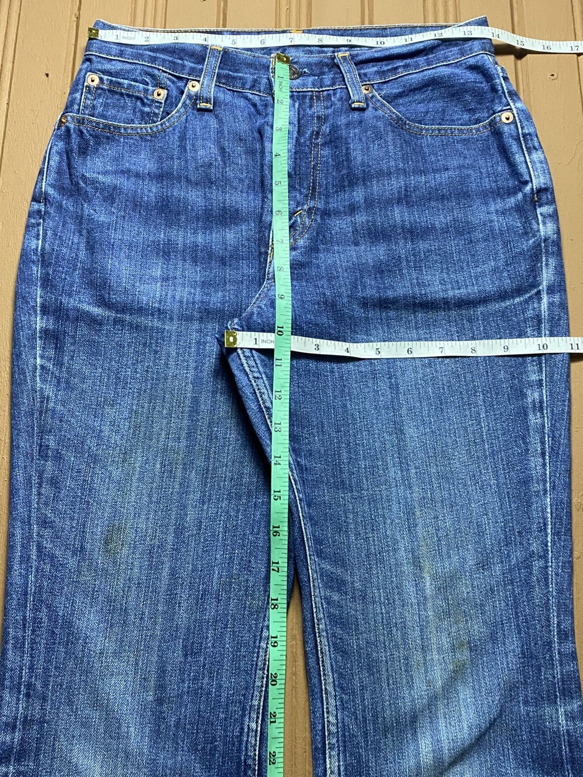 Levi's Vintage Clothing Vintage Levis 517 90’s Japan Blue Wash Flare Jeans Size US 28 / EU 44 - 13 Thumbnail