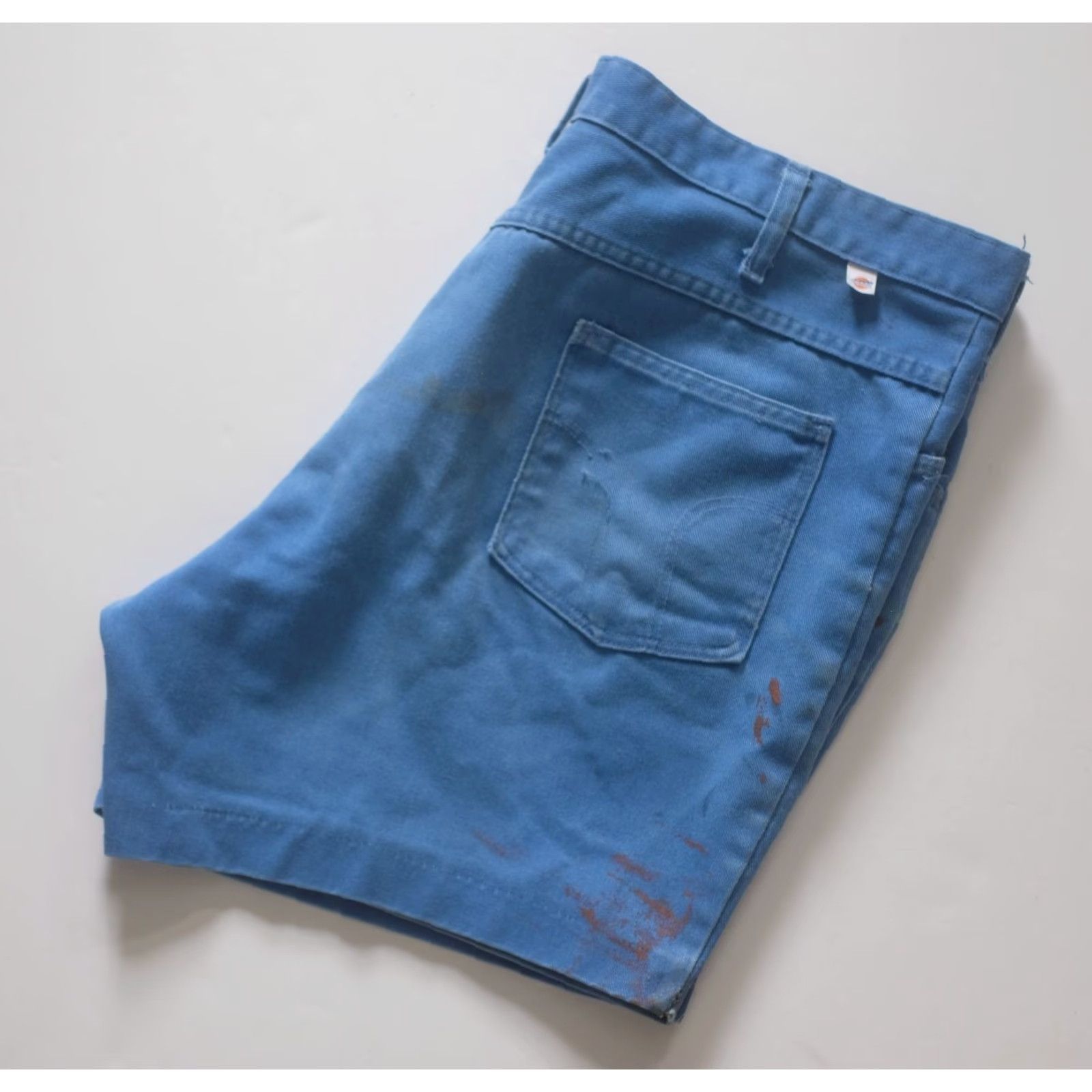 Dickies VINTAGE Dickies WORK WEAR DISTRESSED CANVAS 5" SHORTS USA MADE 42x31 BLUE 90s CHINO Mens Size US 39 - 6 Thumbnail