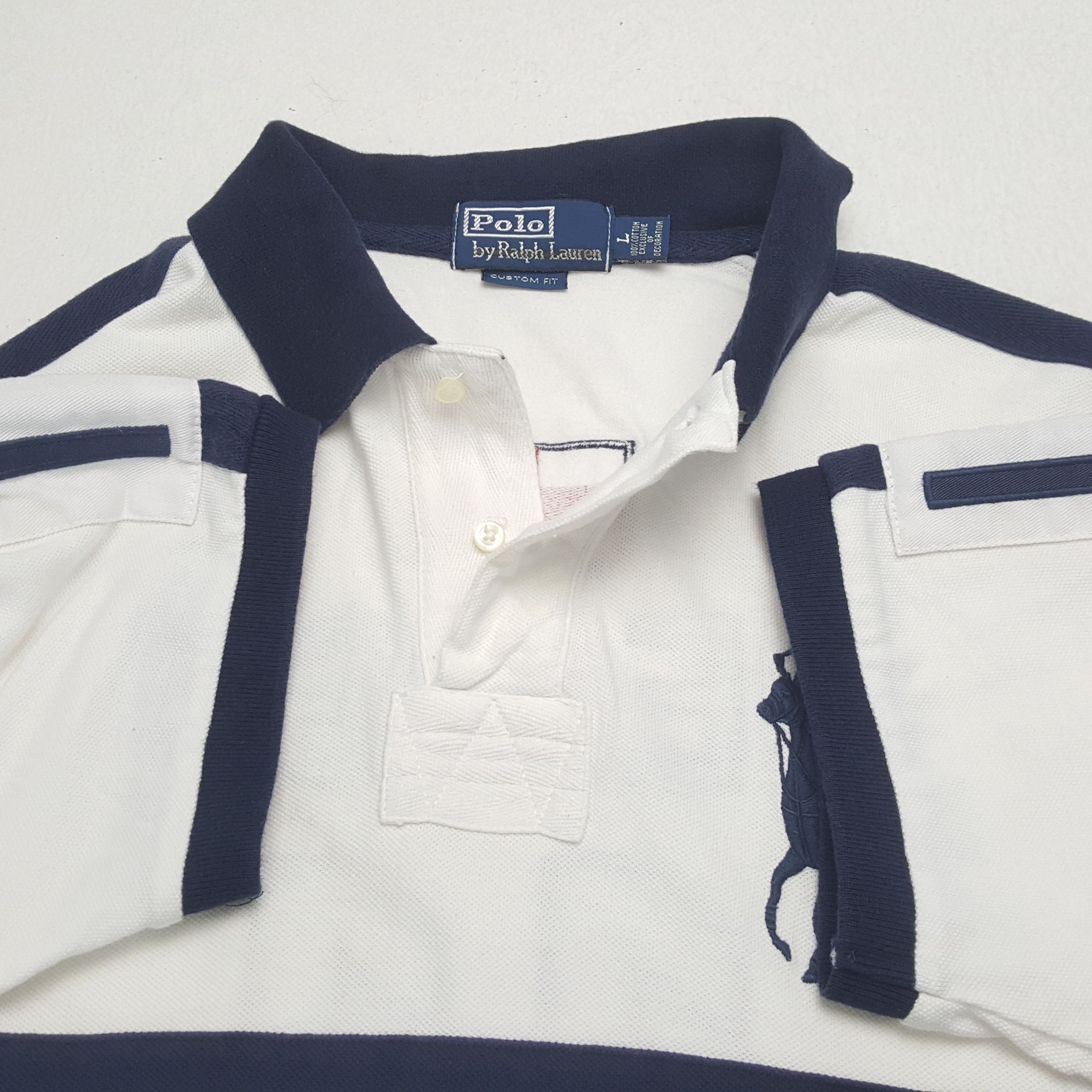 Polo Ralph Lauren × Vintage POLO by RALPH LAUREN England Design Casual Polos Size US M / EU 48-50 / 2 - 7 Thumbnail