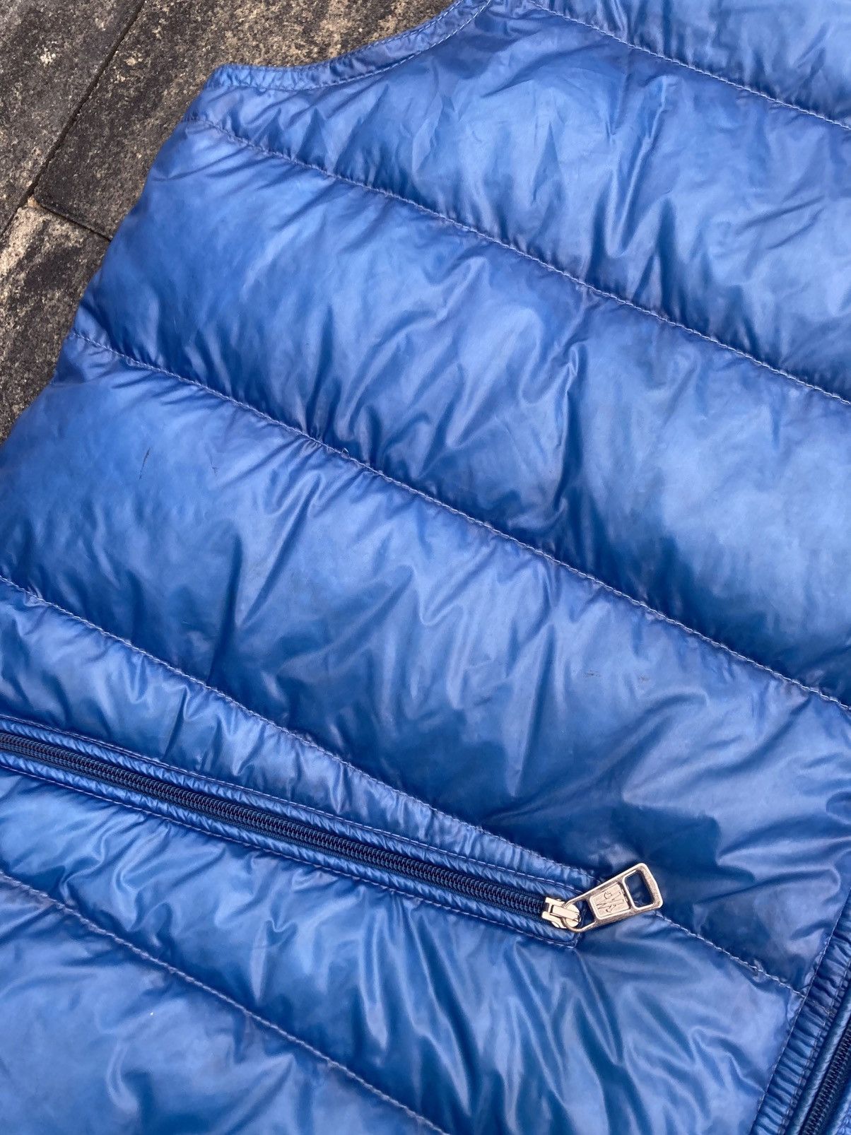 Moncler Vintage Moncler Gui Gilet Puffer Vest Blue Luxury Designer Size US XL / EU 56 / 4 - 5 Thumbnail