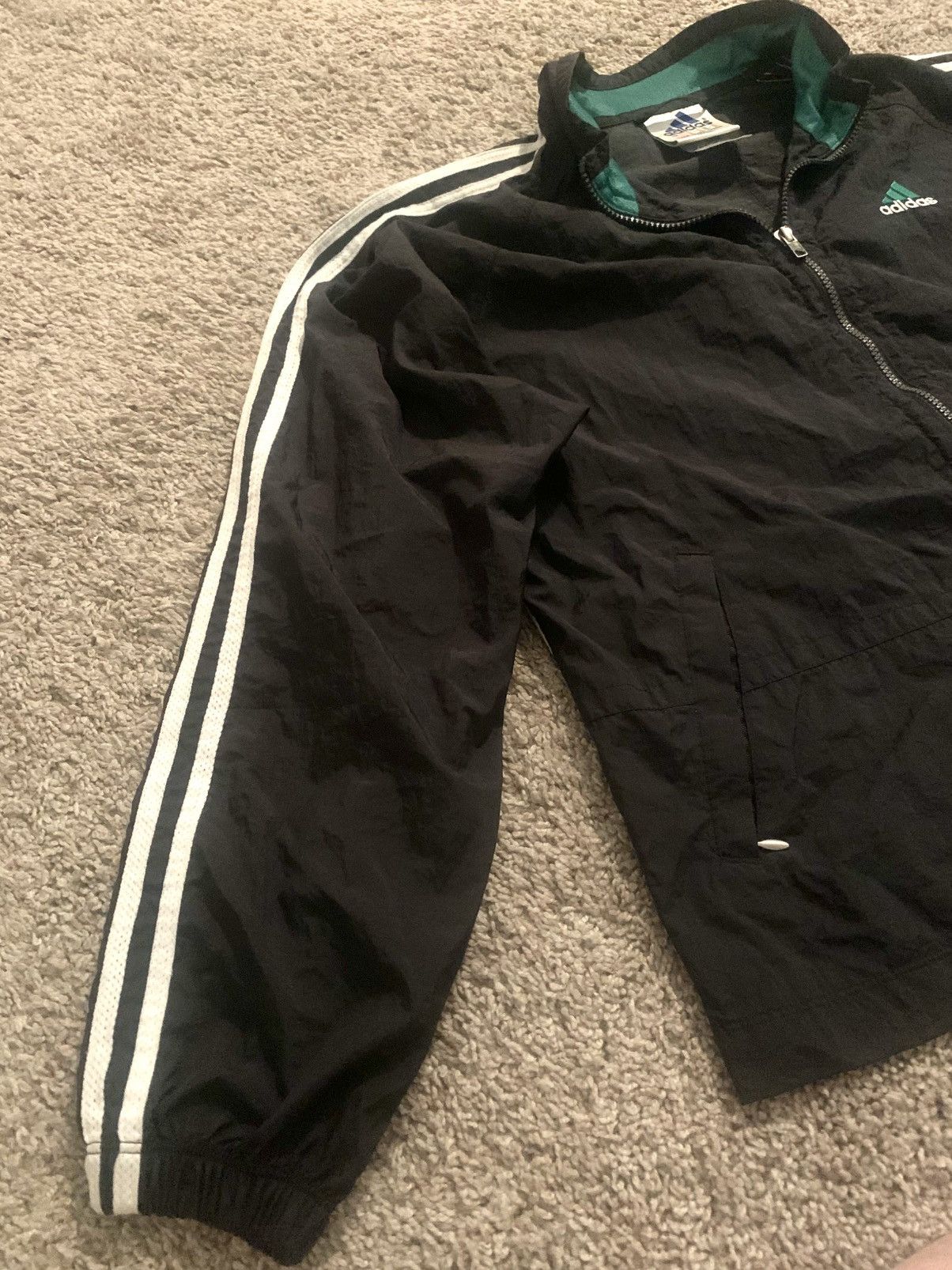 Adidas × Vintage Adidas Vintage 90s Full Zip Track Jacket Wind Breaker Size US M / EU 48-50 / 2 - 2 Thumbnail
