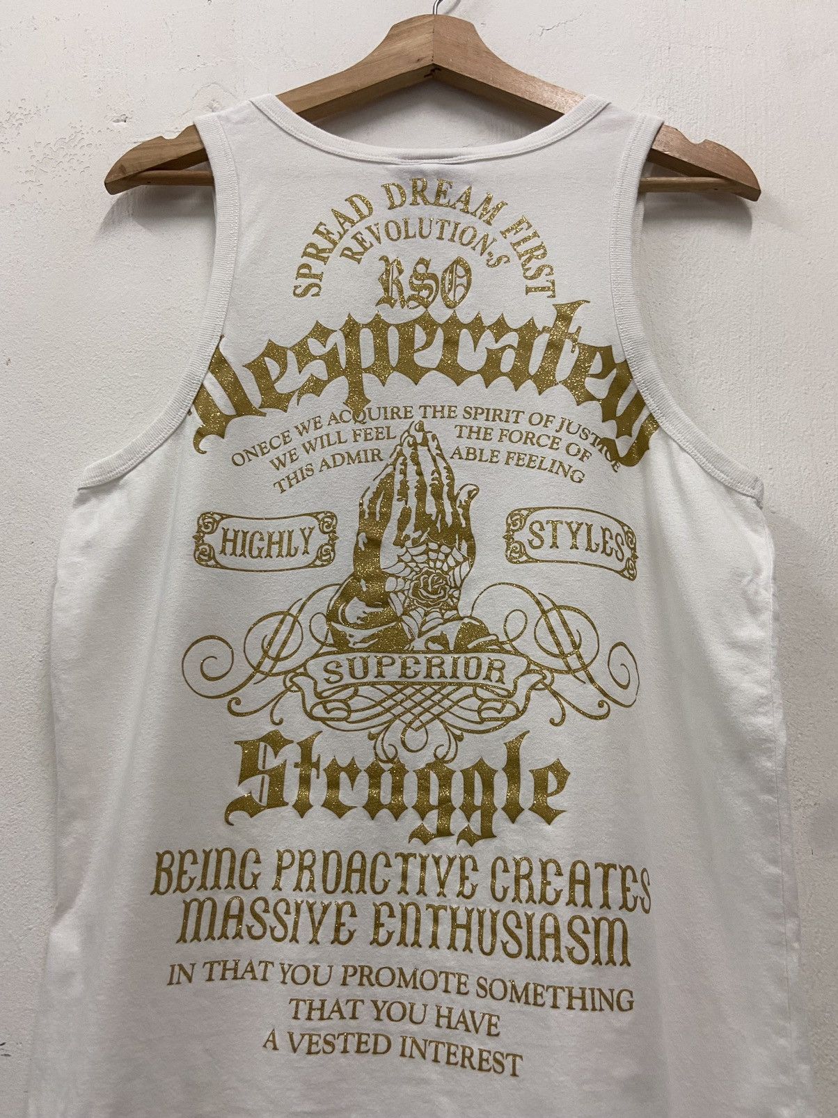Affliction 2000's Mister Outsider " Dream First " Wacko Maria Tank Top Size US S / EU 44-46 / 1 - 3 Thumbnail