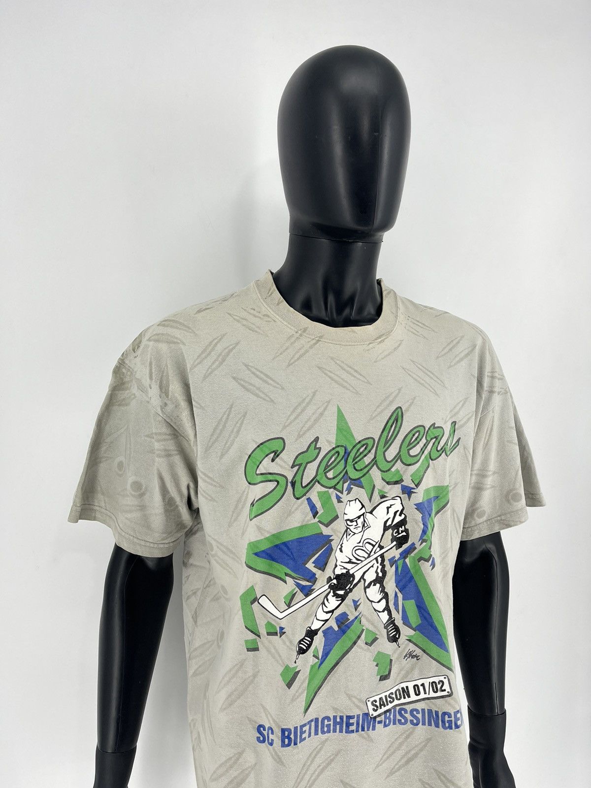 NFL × Vintage Vintage y2k Bietigheim Steelers NFL T-Shirts Streetwear 90s Size US XL / EU 56 / 4 - 3 Thumbnail