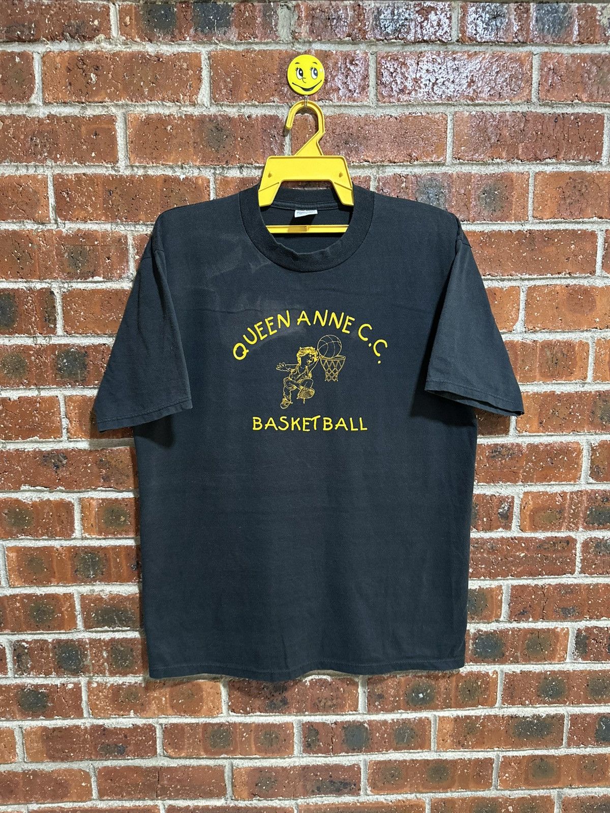 Vintage Queen Anne Community Center BasketBall Sun Faded Tee