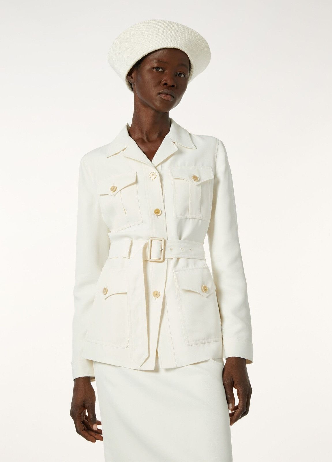 Loro Piana o1srvl11e0526 FAP0224 Kelis Jacket in White Size L / US 10 / IT 46 - 2 Thumbnail