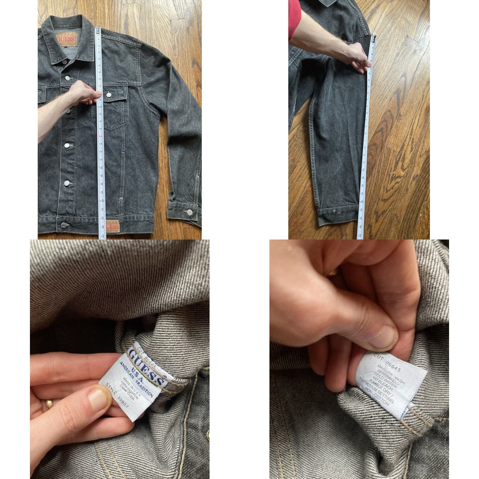 Guess Vintage Guess Denim Jacket Mens 2XL Black Trucker USA Made Georges Marciano 80s Size US XXL / EU 58 / 5 - 8 Thumbnail