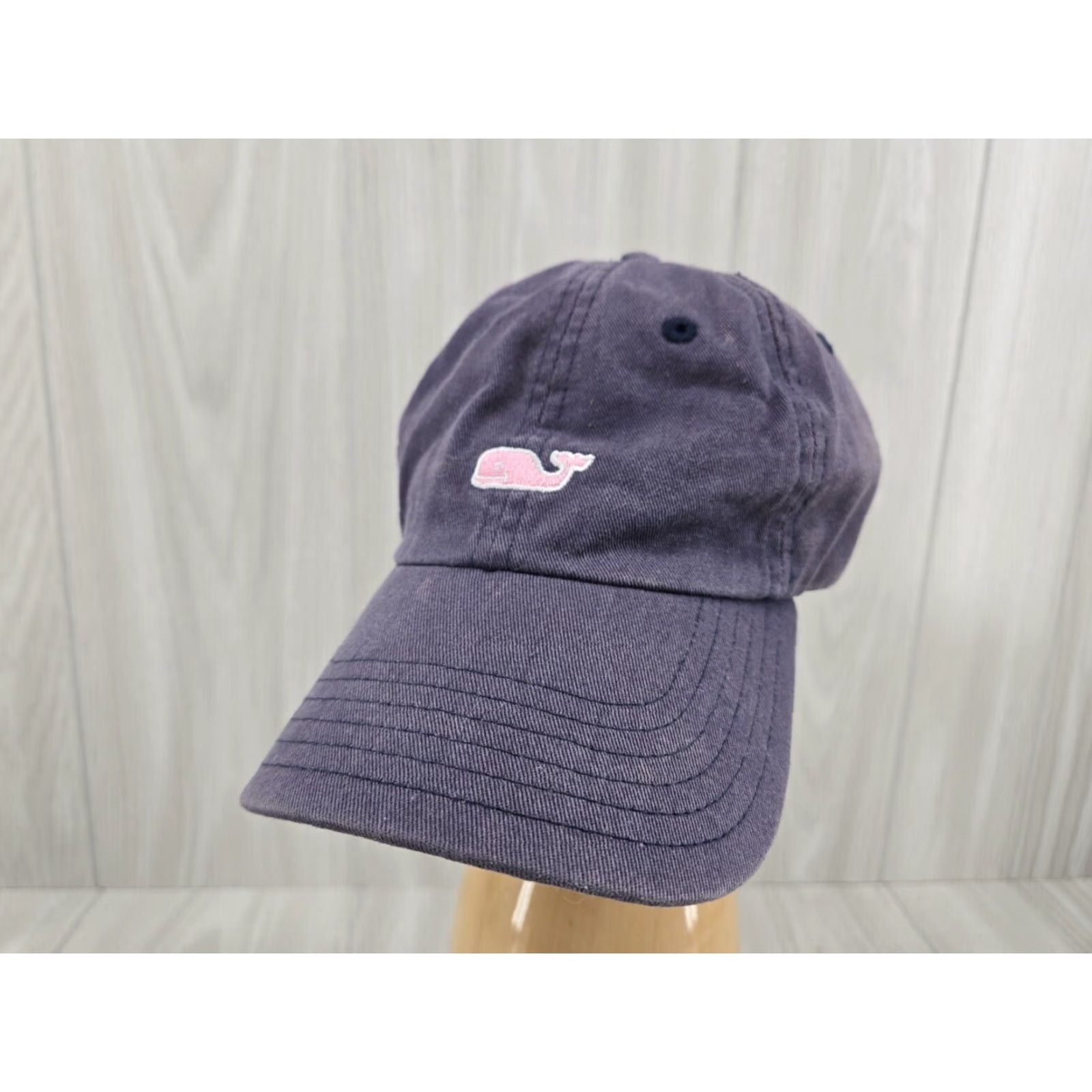 Vineyard Vines Vineyard Vines Distressed Adjustable Hat Cap Whale Blue Baseball Cap One Size Men Women Size ONE SIZE - 2 Thumbnail