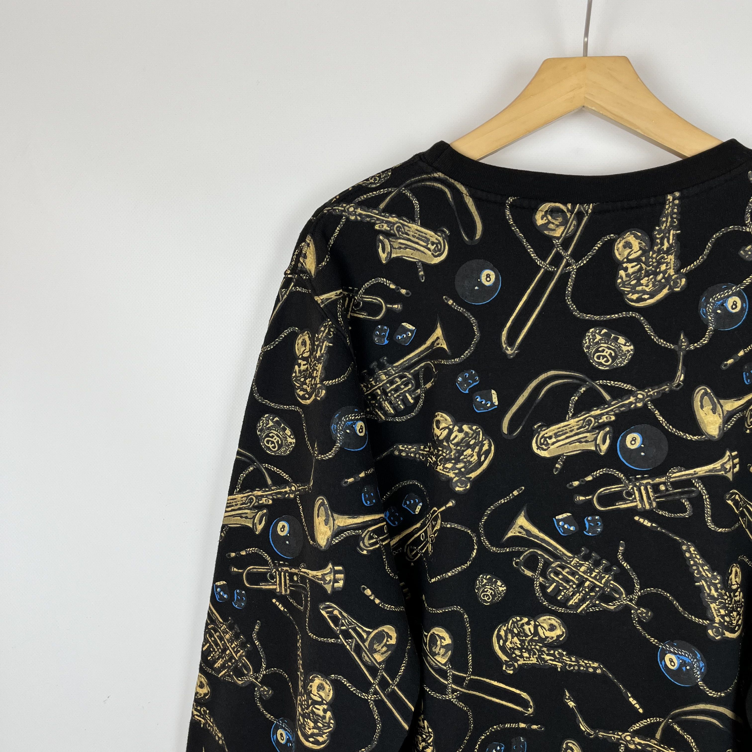 Stussy Vintage Stussy All Over Print Jazz Sweatshirt 90’s Size US XL / EU 56 / 4 - 21 Thumbnail