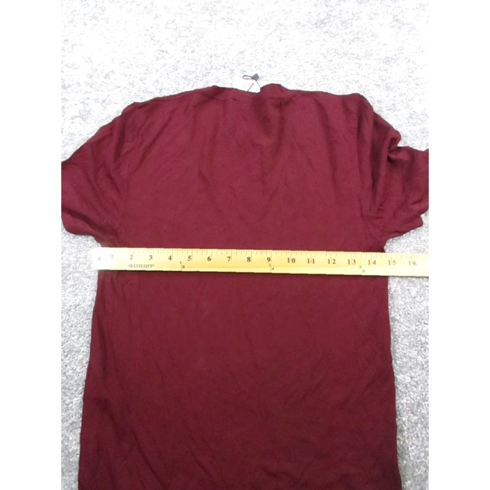 Zara Zara Shirt Womens L Red Knit Pullover Crew Neck Casual Basic Cotton Knit Short Sleeve T-Shirt - 80s? Size L / US 10 / IT 46 - 7 Thumbnail