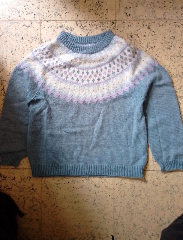 Vintage Cardigan Vintage light blue and white Size US M / EU 48-50 / 2 - 1 Thumbnail
